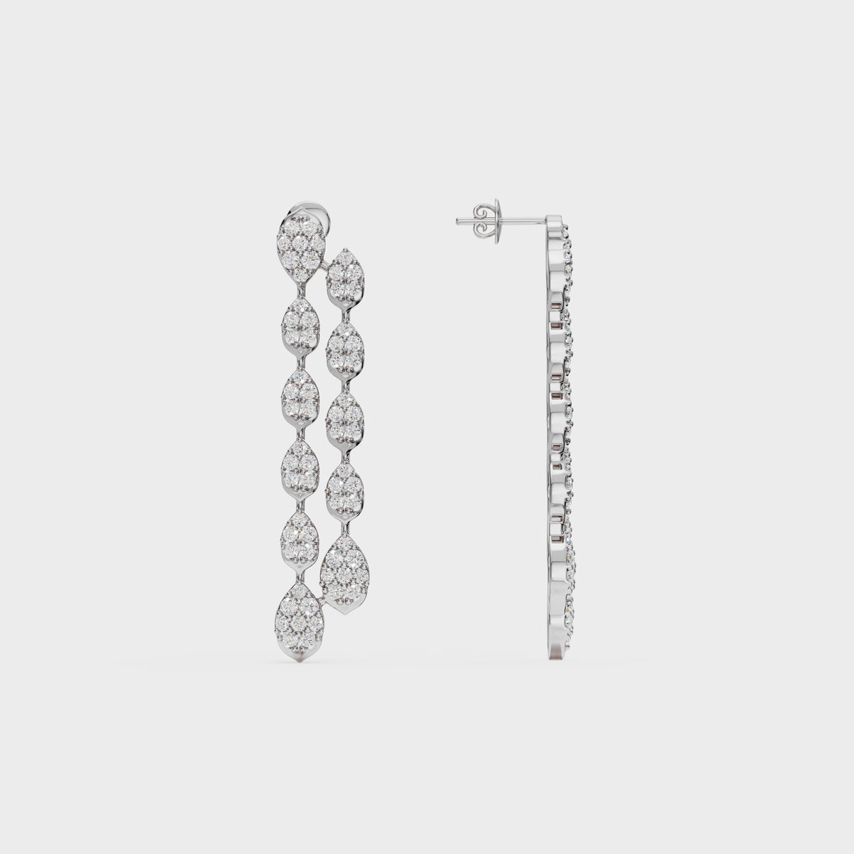 Waterfall Diamond Drop Earrings