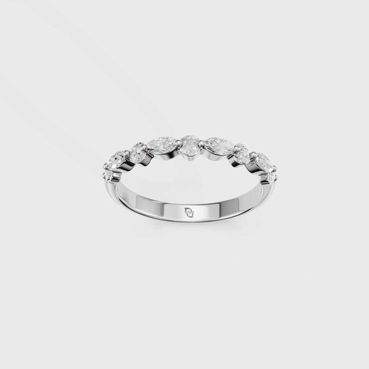 Marquise & Round Diamond Eternity Band