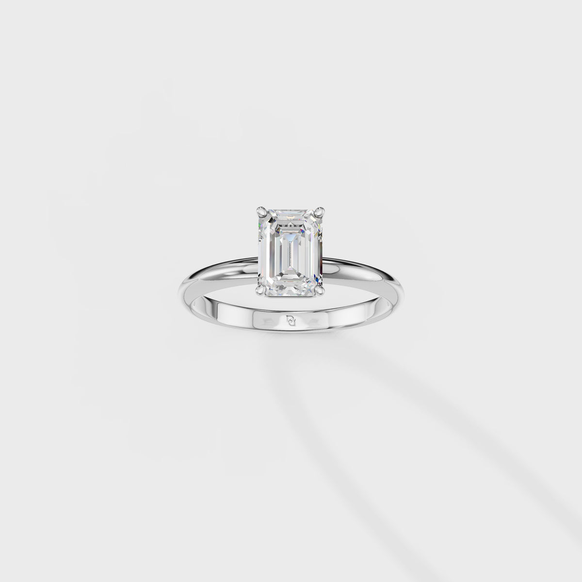 Classic 1.02ct Emerald Cut Solitaire Ring
