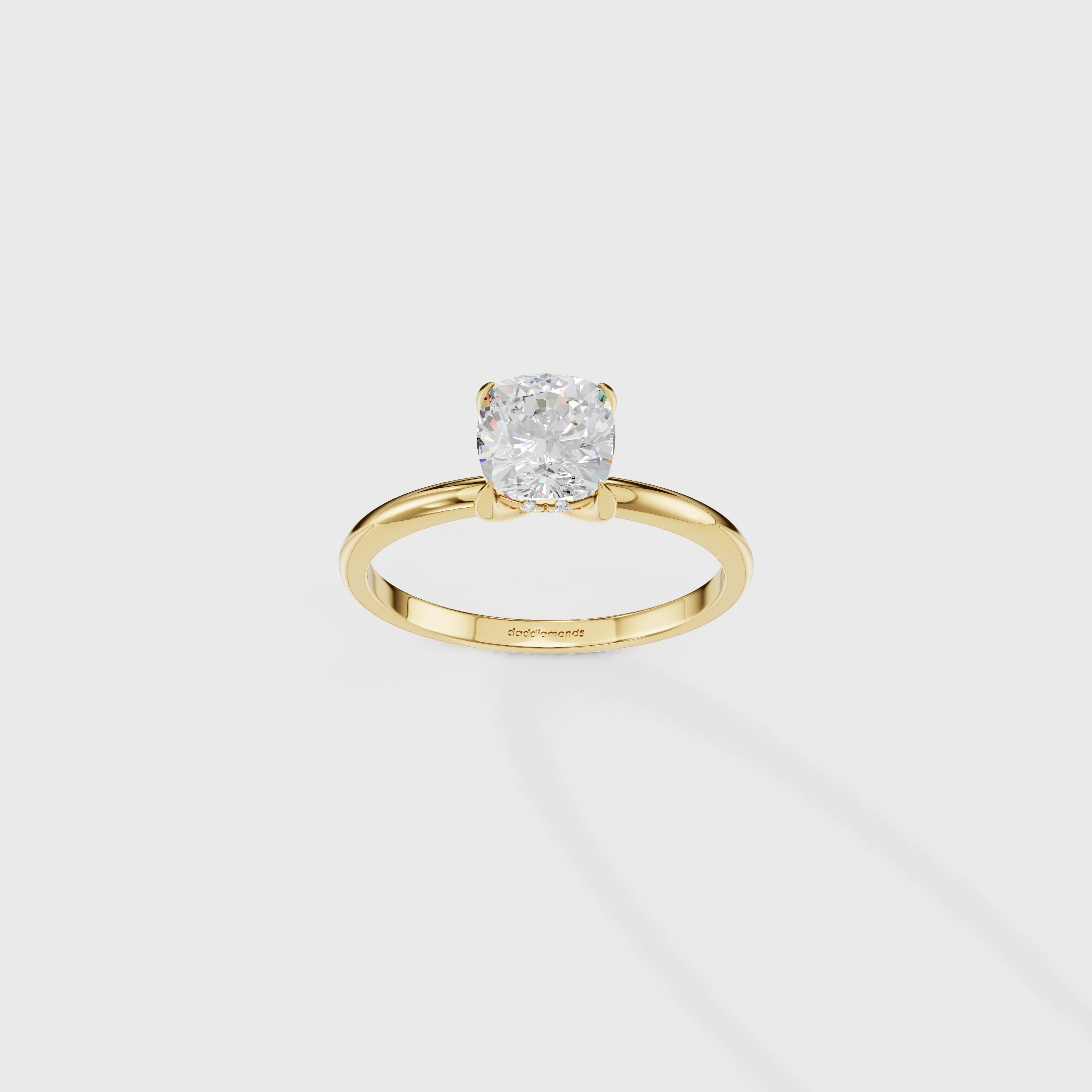 Cushion Cut Diamond Ring