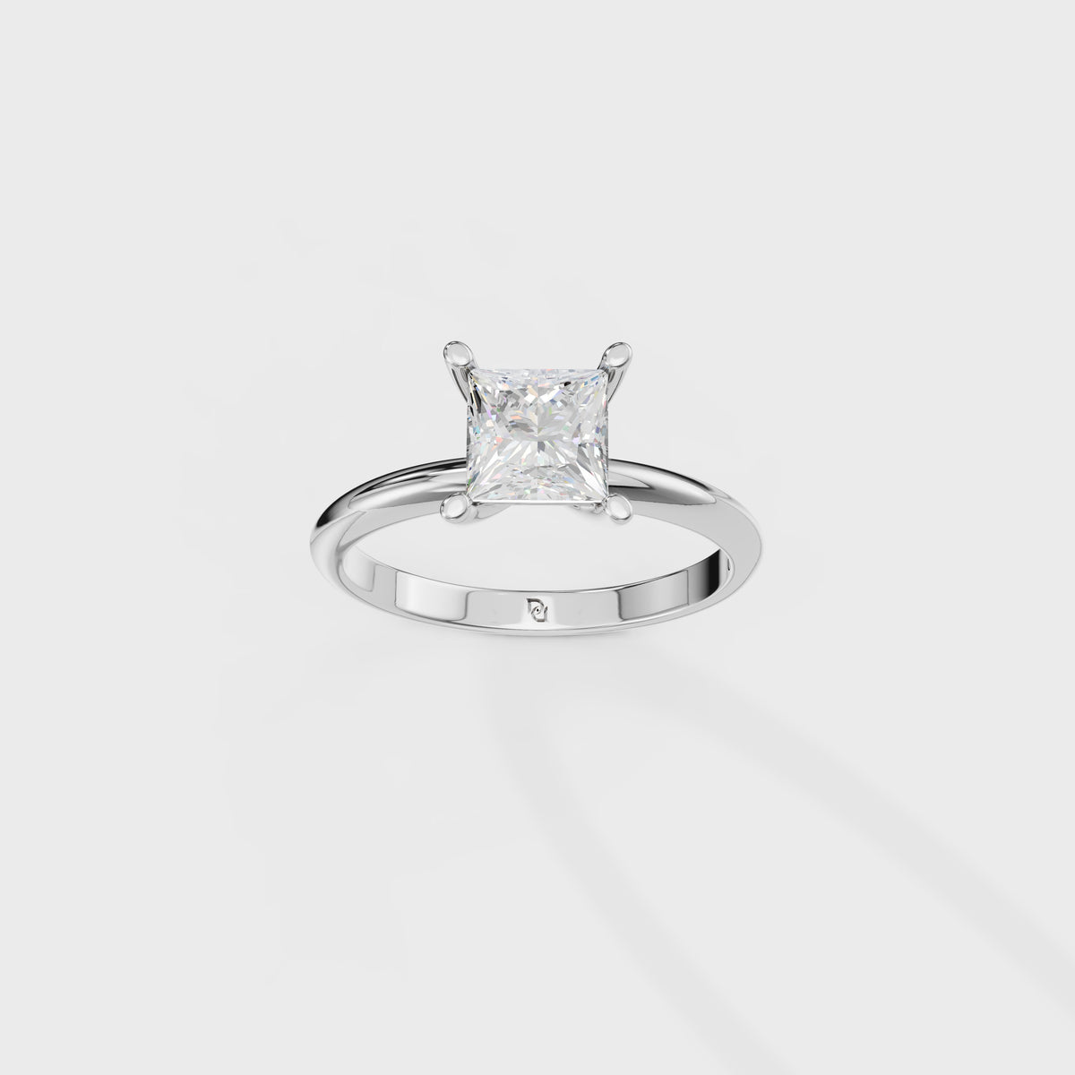 1ct Princess Cut Solitaire Ring