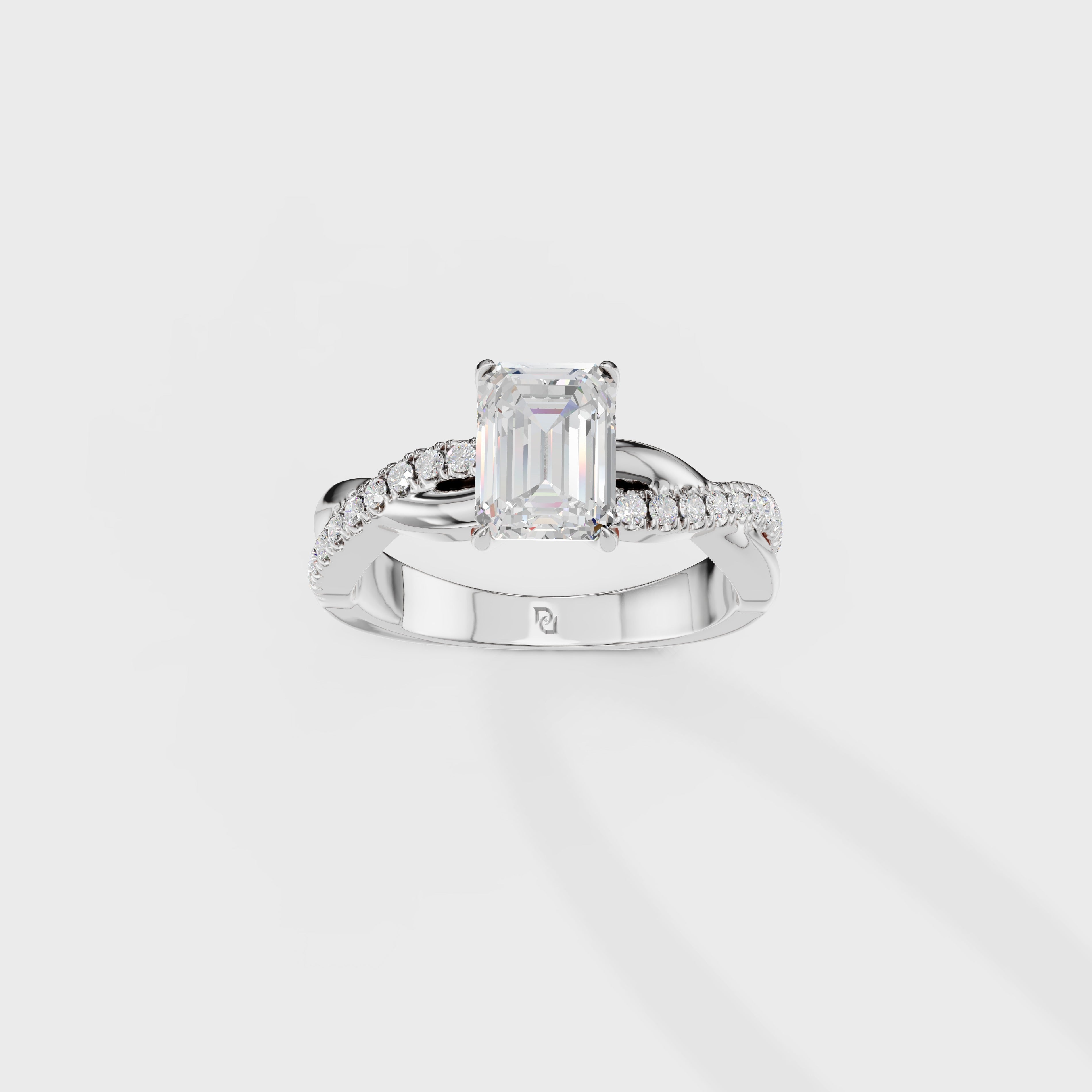 Eternal Embrace Emerald Cut Ring
