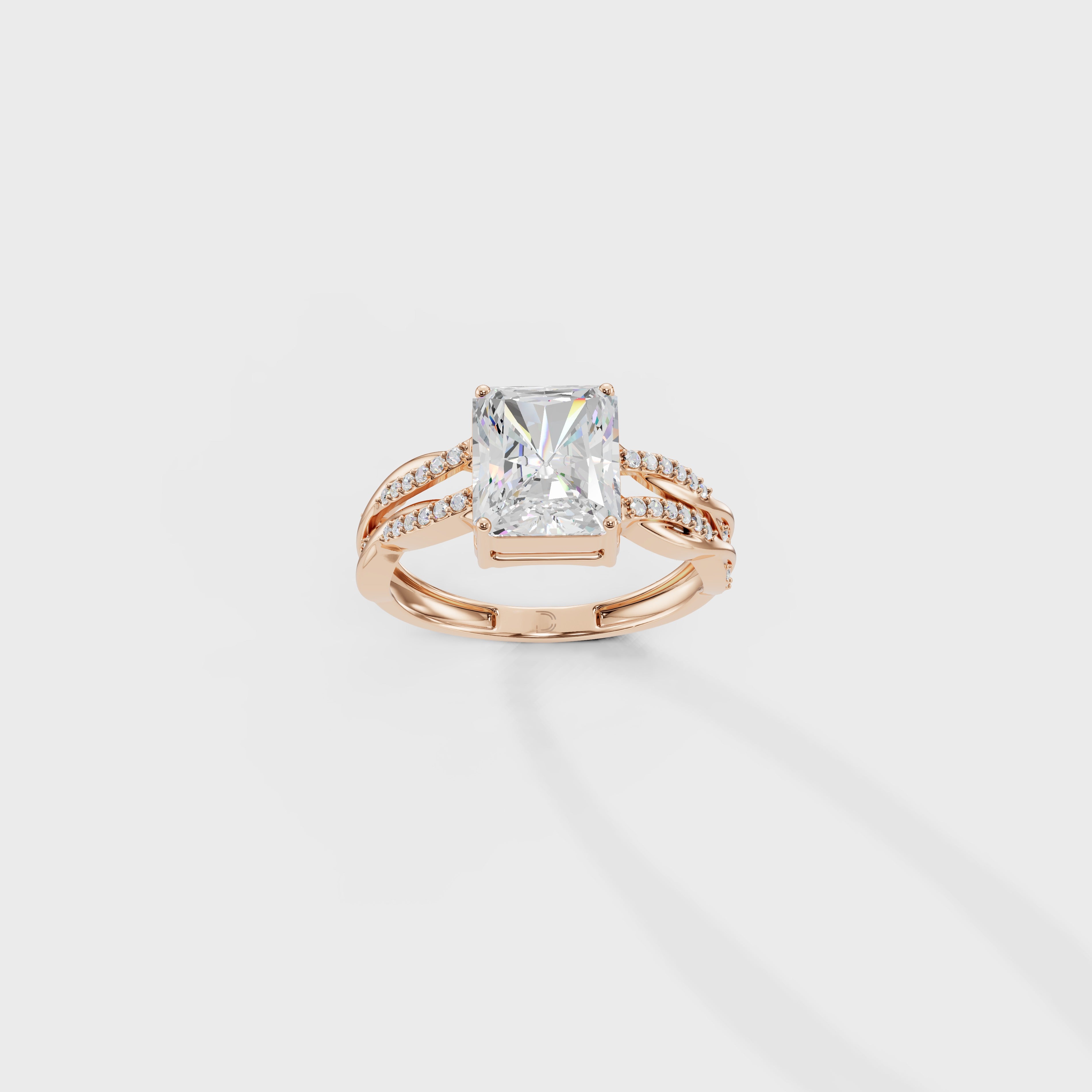 Cathedral Radiant Embrace Twirl Ring