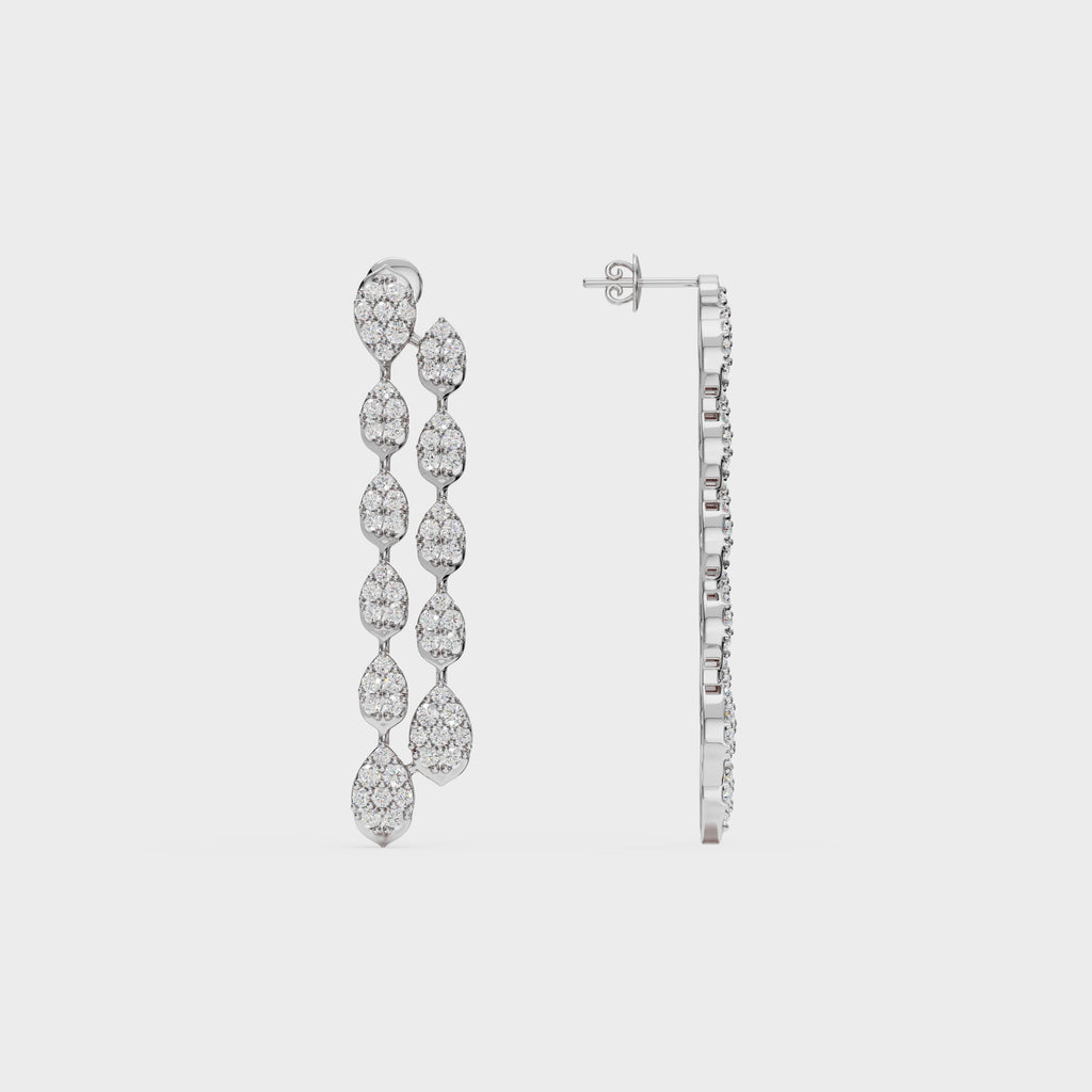 Waterfall Diamond Drop Earrings