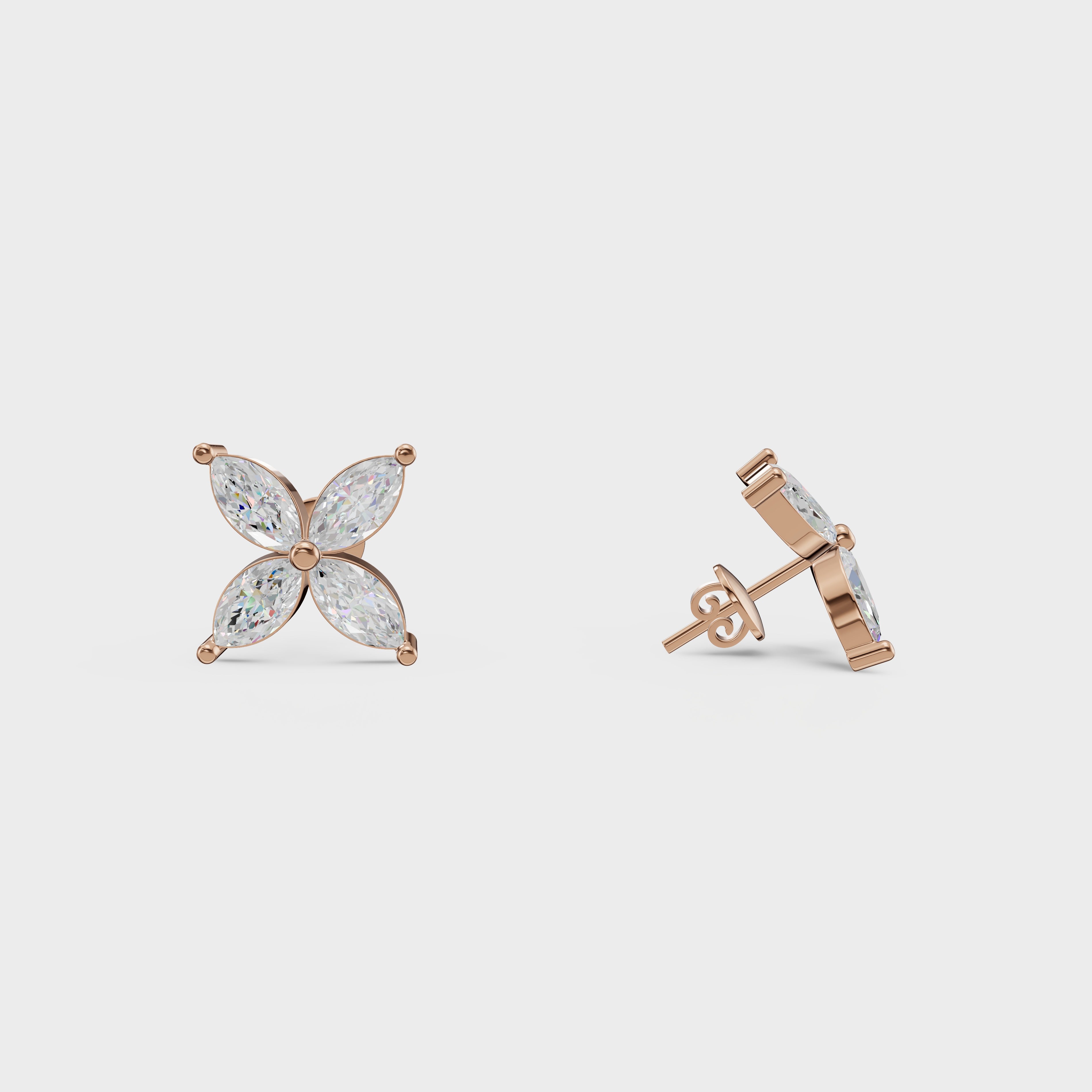 Marquise Cut Studs Earrings