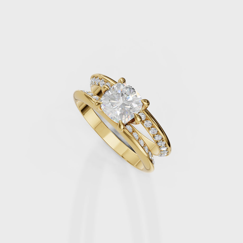 The Perfect Union Cushion Set ring