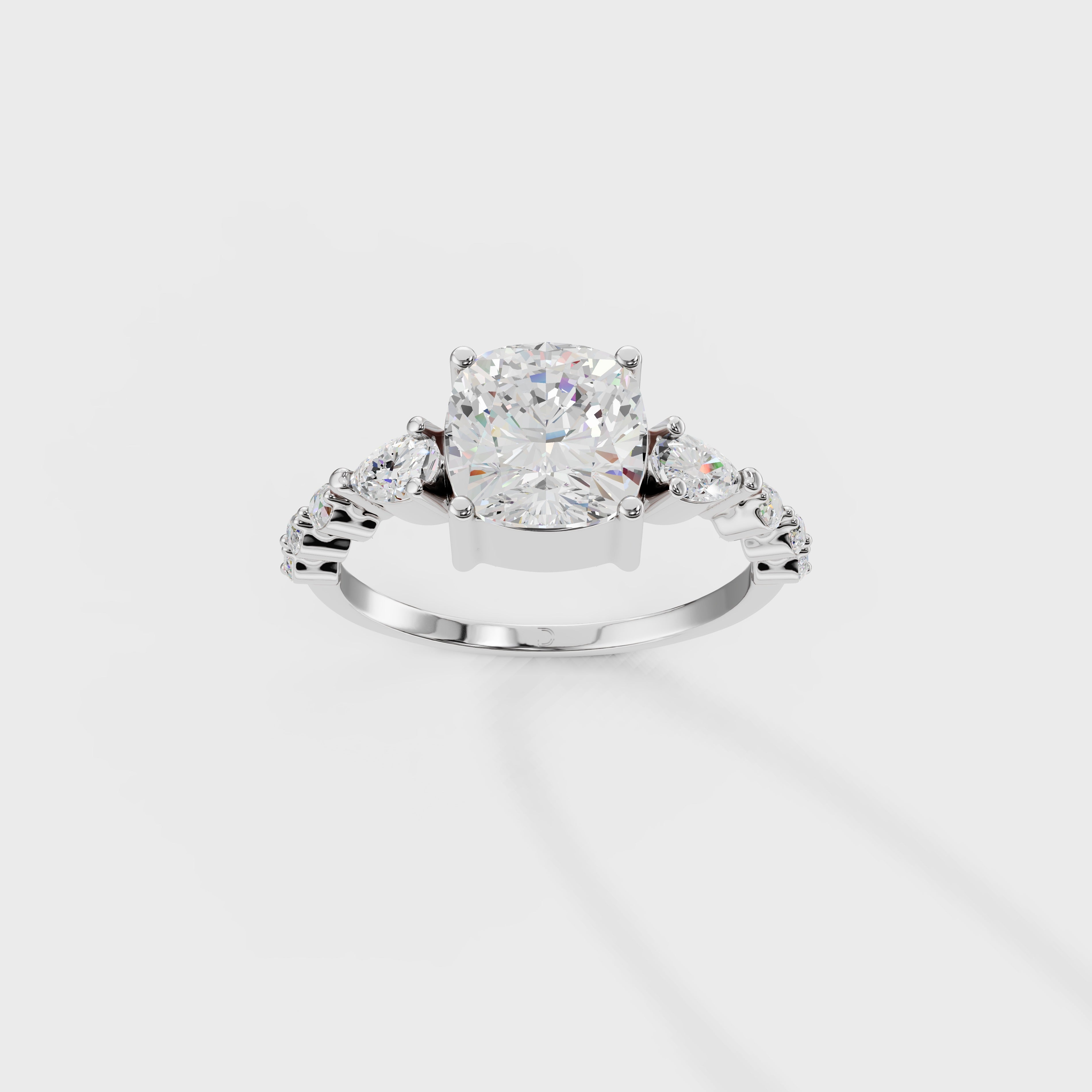 Cushion Cut Diamond Ring