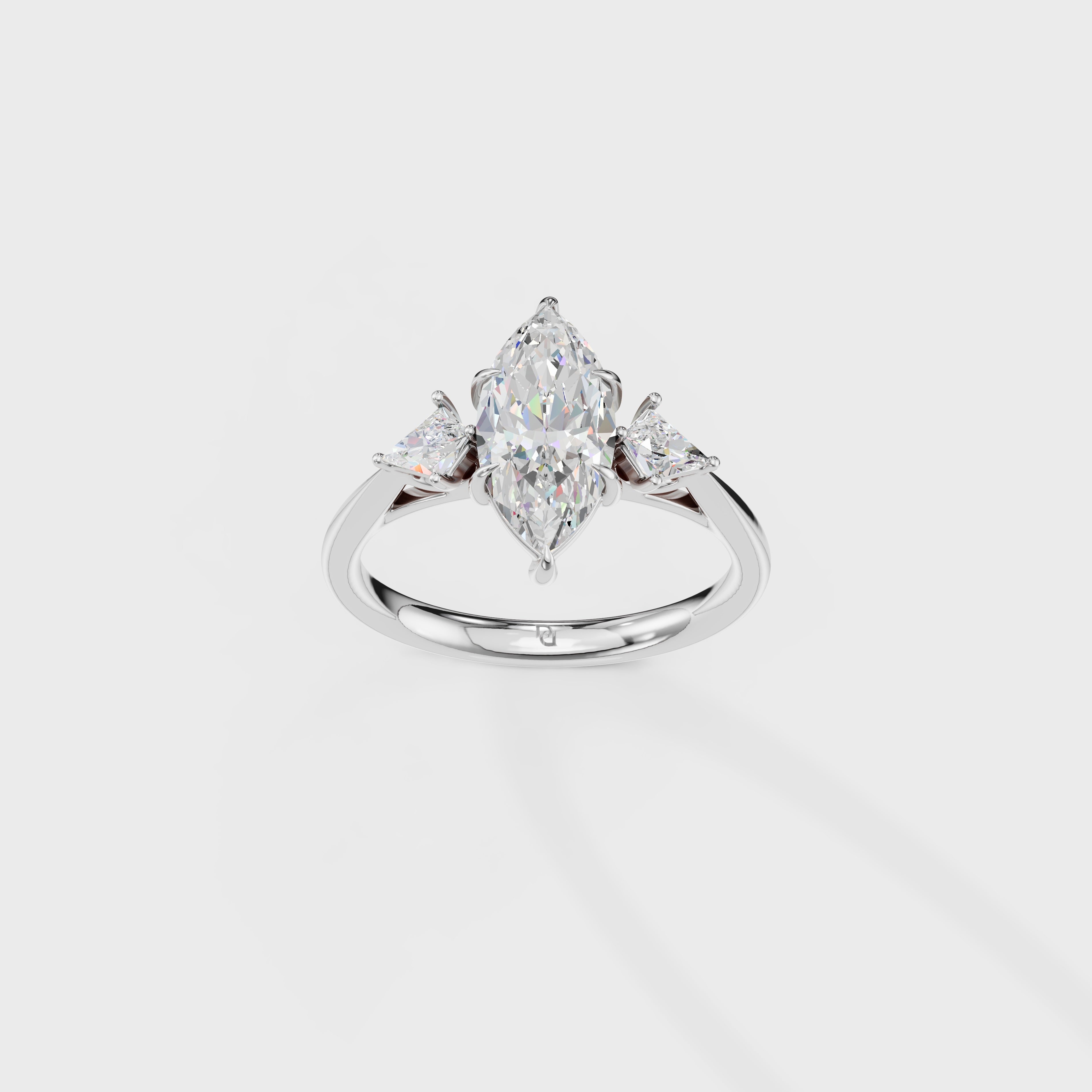 Petite Cometa Perfect Fit Marquise Cut Diamond Engagement Ring