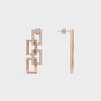 Link Diamond Drop Earrings