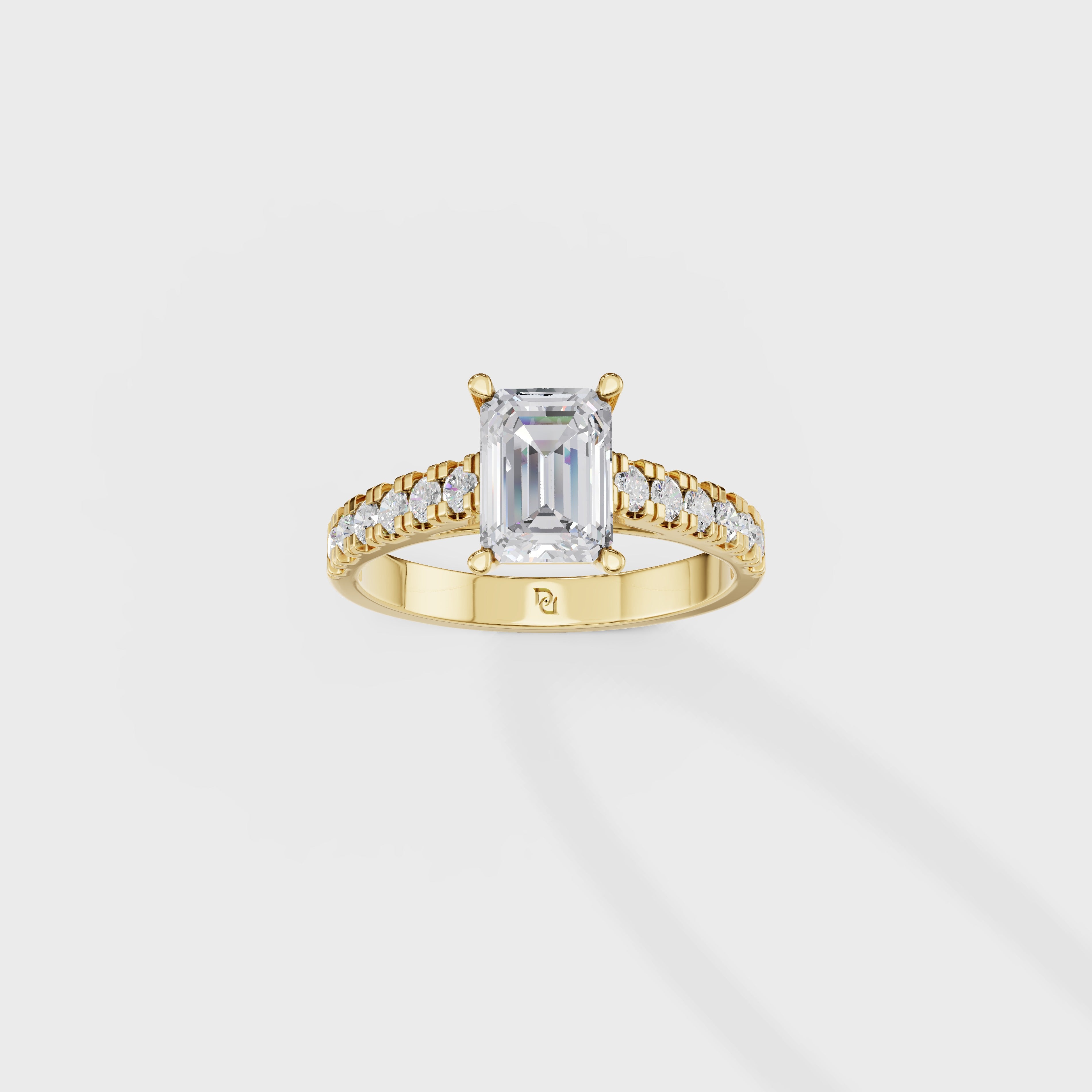 Emerald Cut Solitaire Ring