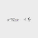 Pear Blossom Diamond Climber Earring