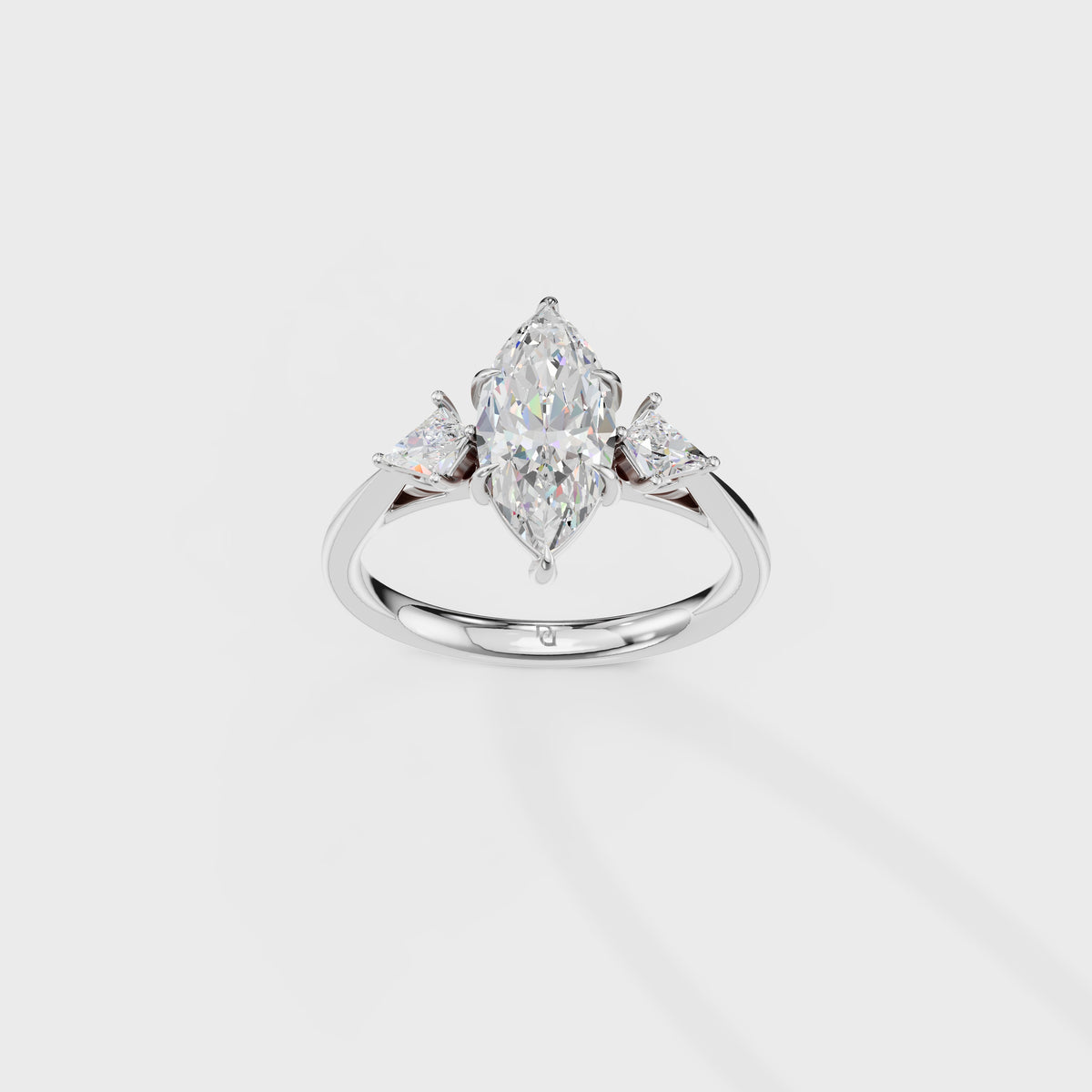 1ct Marquise & Kite Diamond Engagement Ring