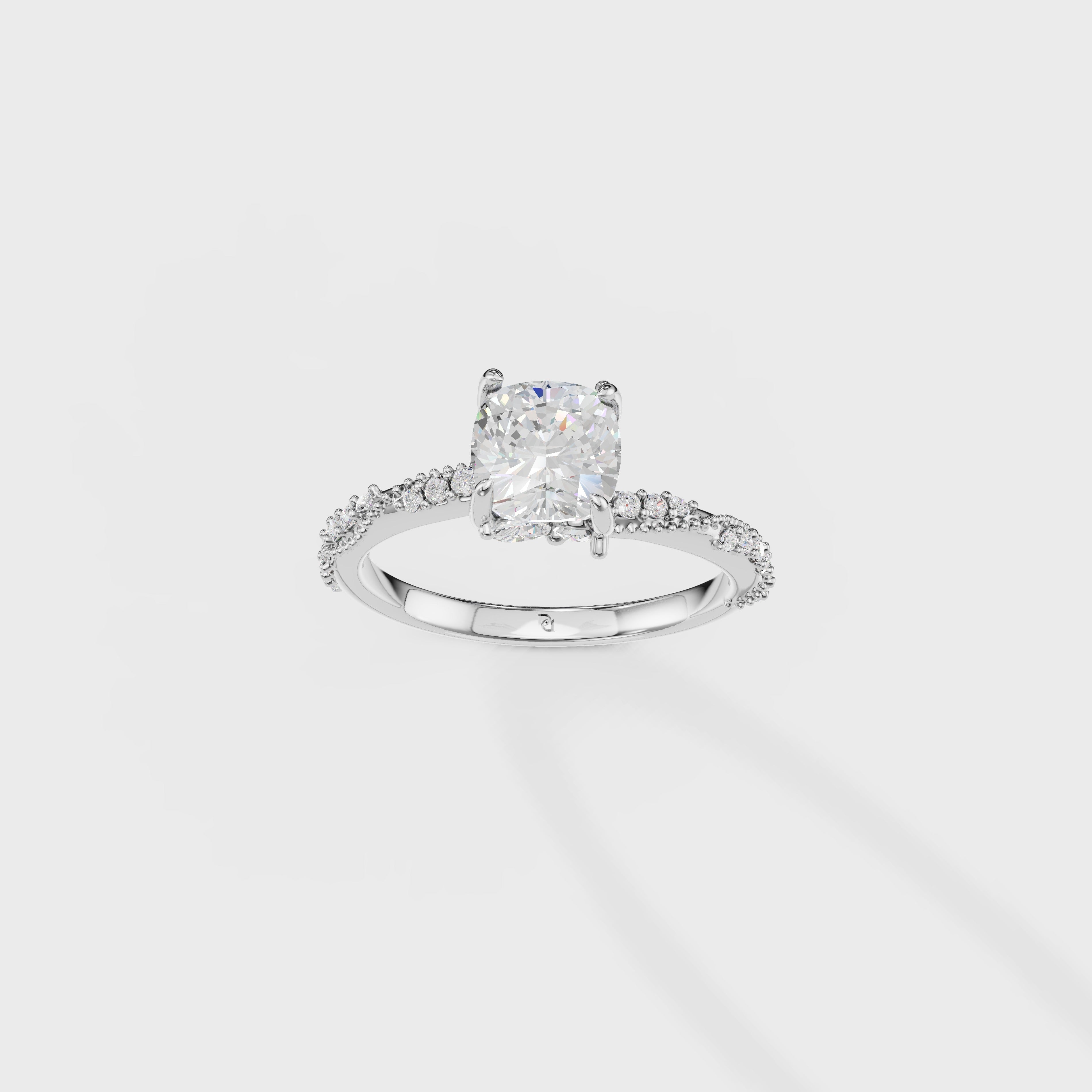 Petite Diamond Engagement ring