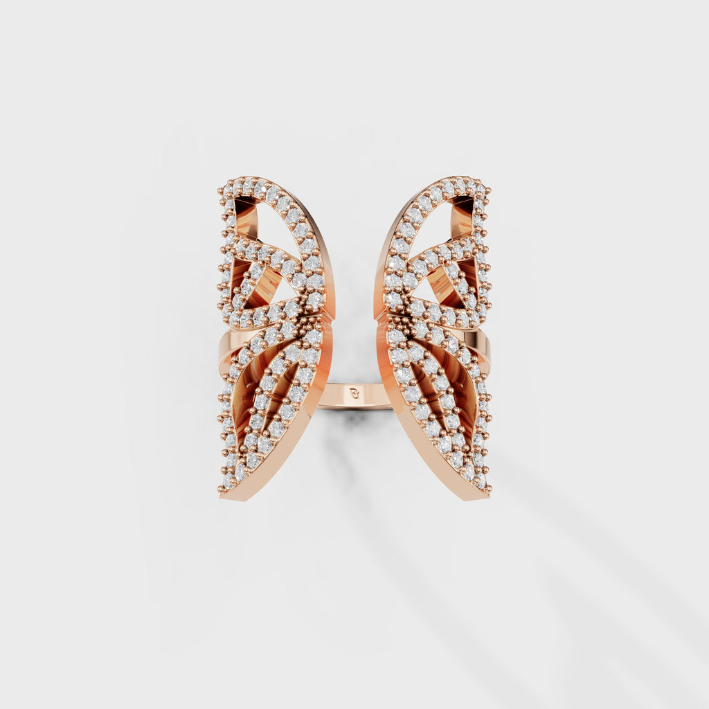 Blush Harmony Butterfly Diamond Ring