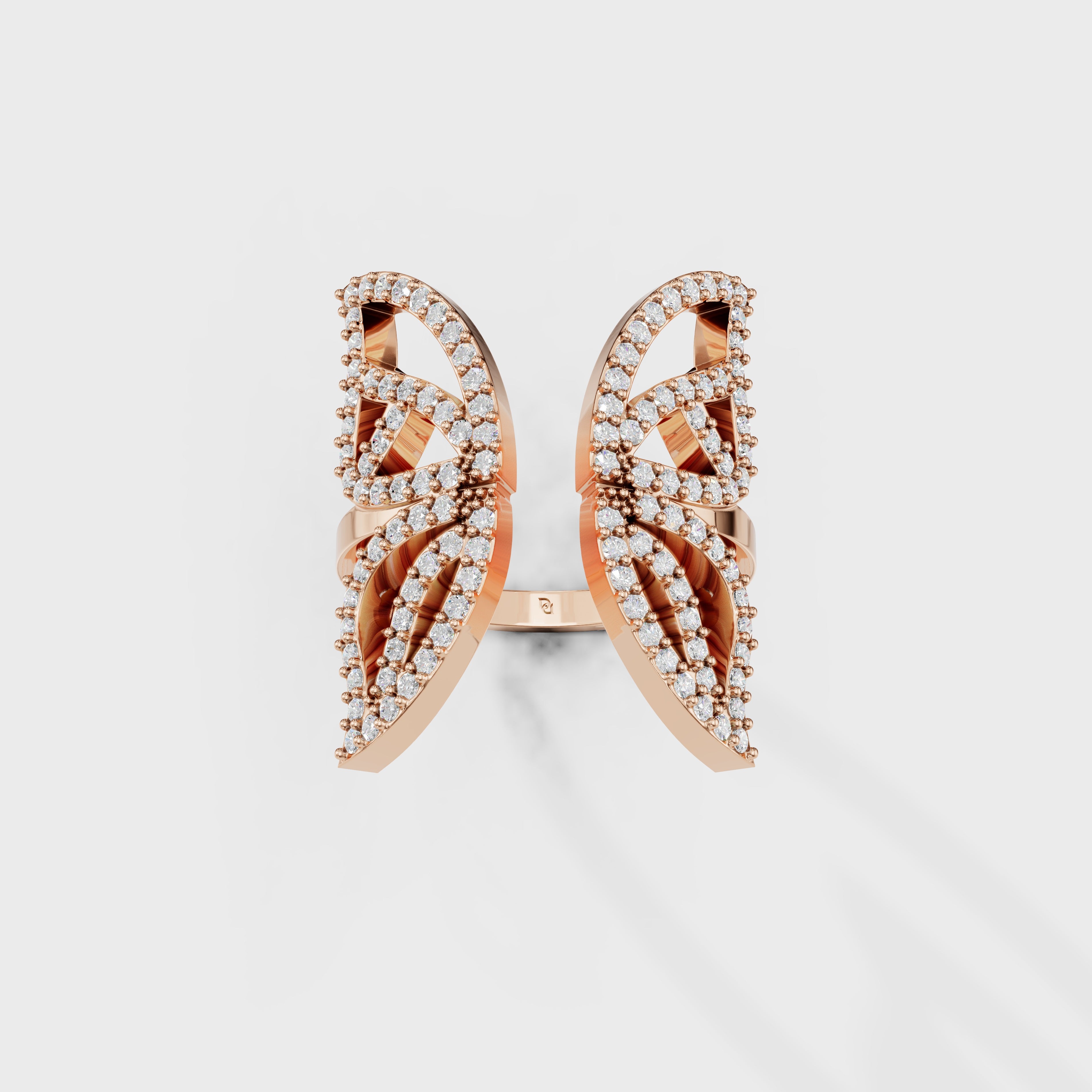 Blush Harmony Butterfly Diamond Ring