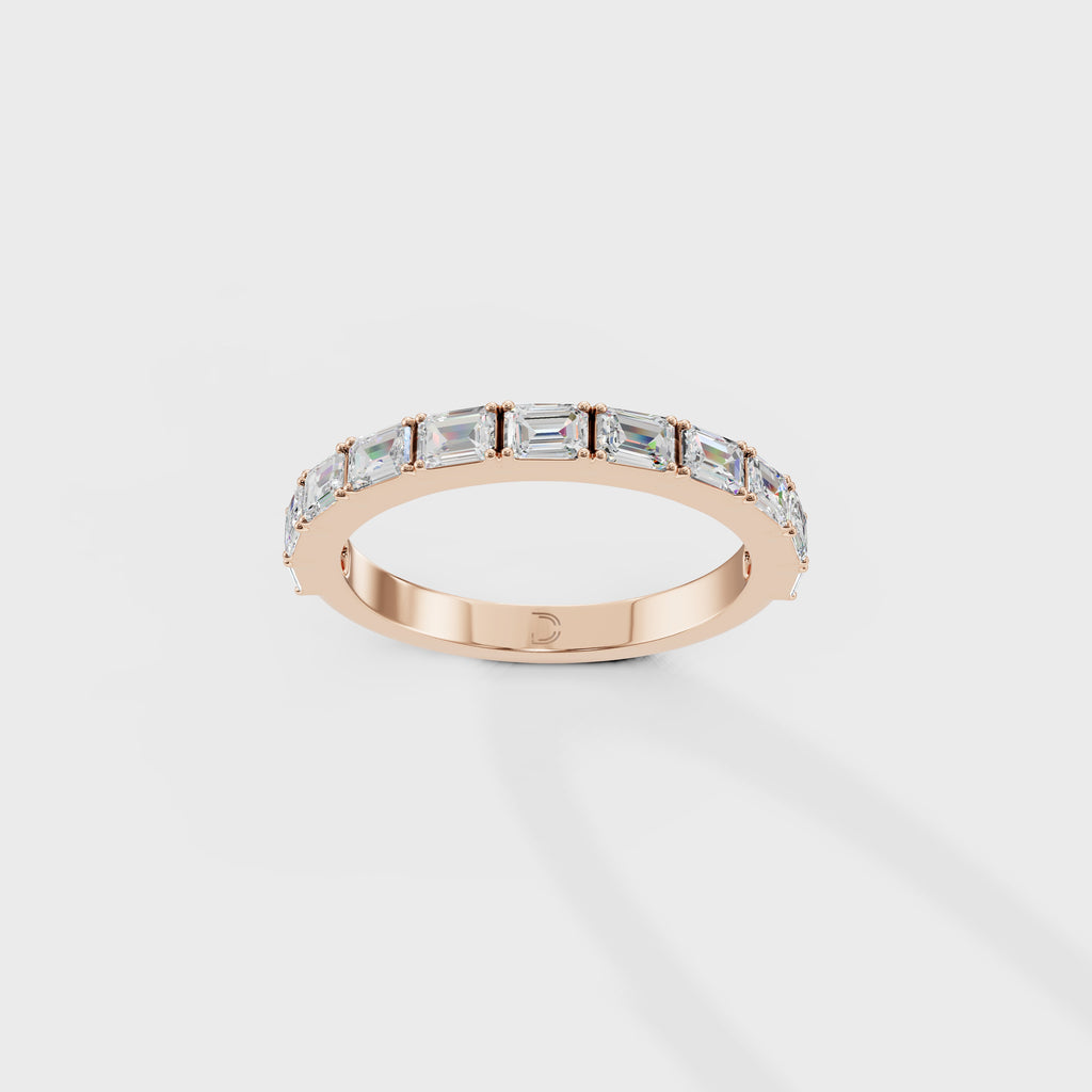 Emerald Cut Diamond Eternity Band