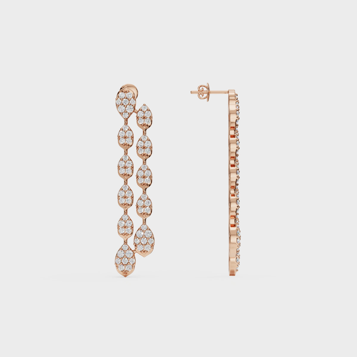 Waterfall Diamond Drop Earrings