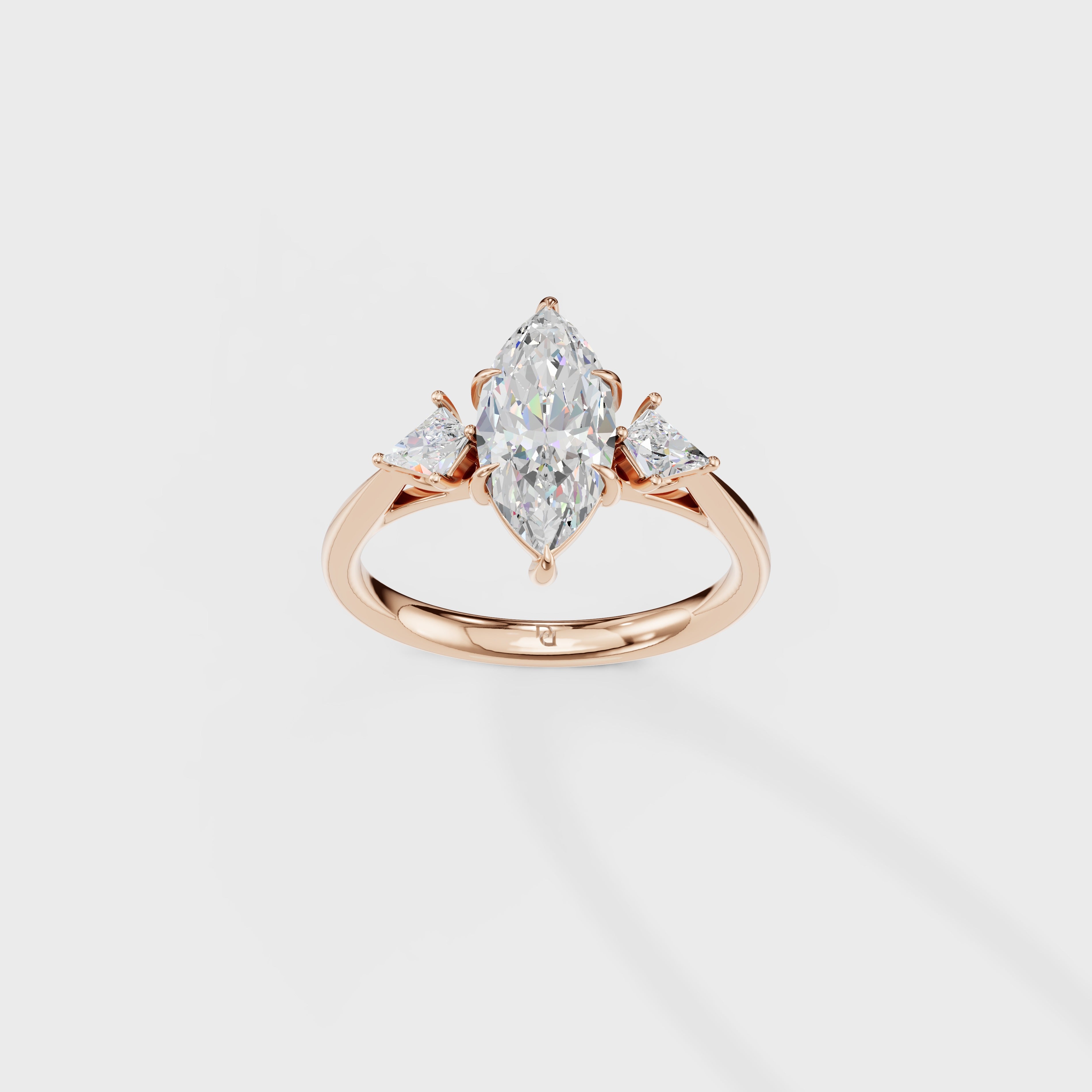 Petite Cometa Perfect Fit Marquise Cut Diamond Engagement Ring