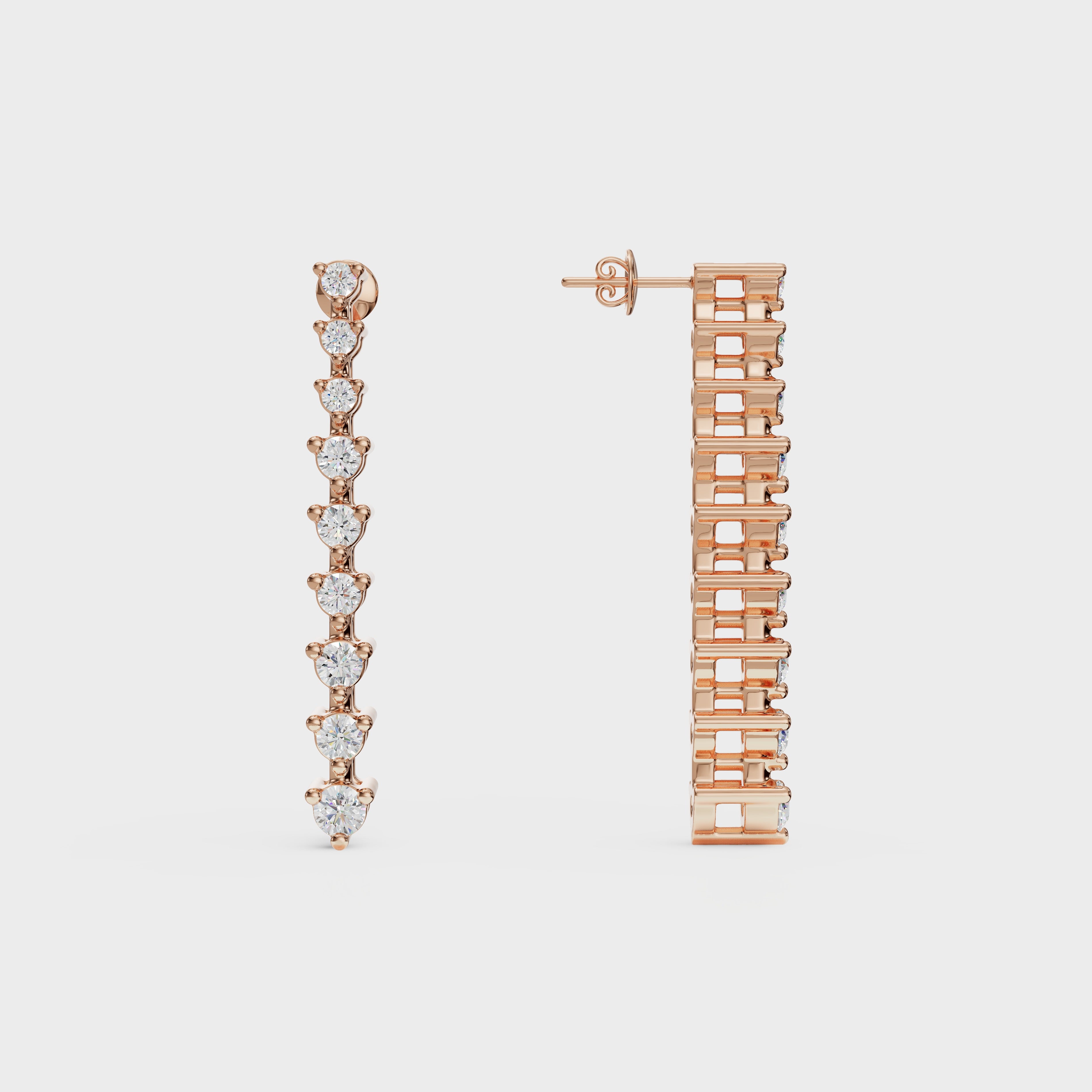 Brilliant Round Diamond Danglers