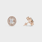 Diamond Aura Stud Earrings