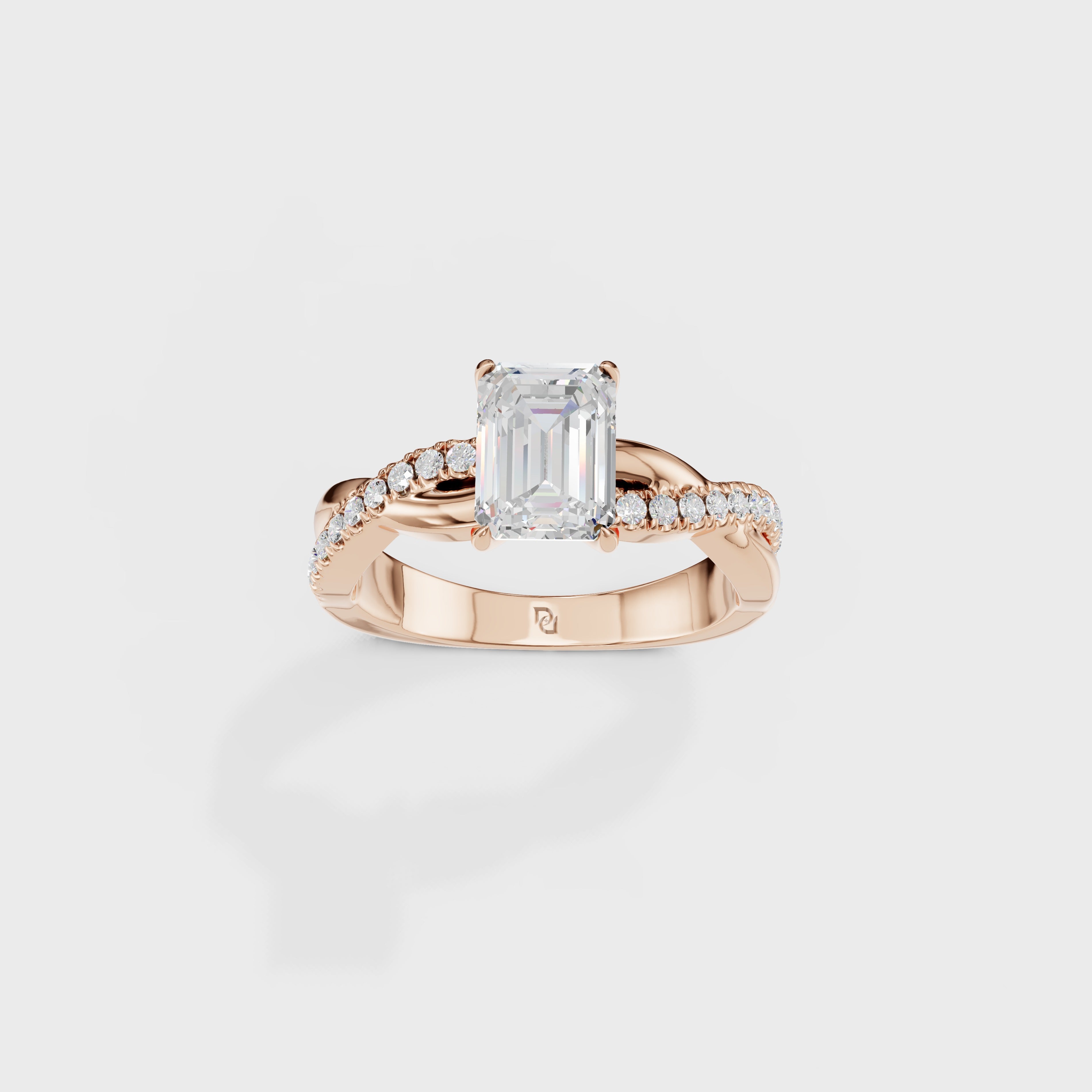 Eternal Embrace Emerald Cut Ring