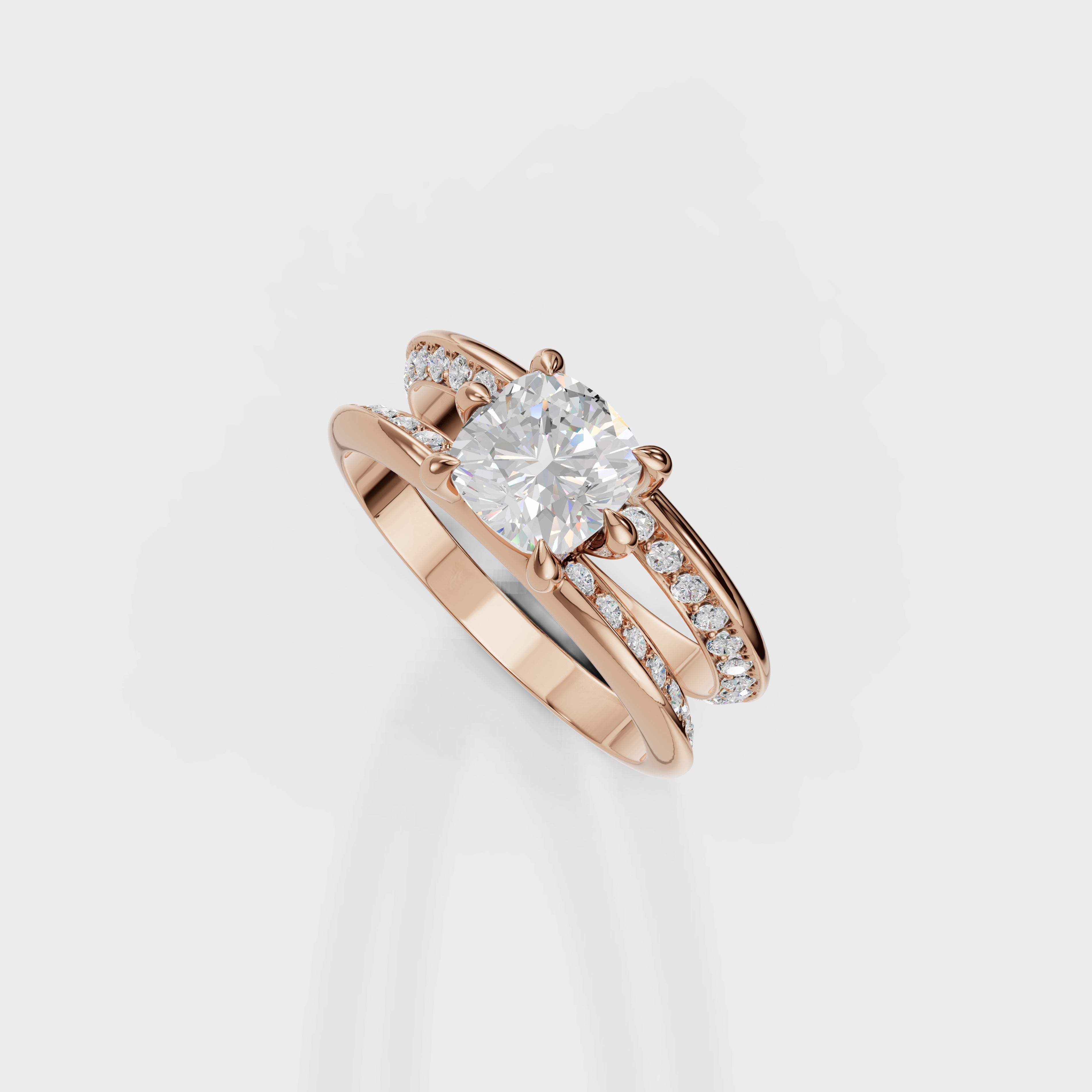 The Perfect Union Cushion Set ring