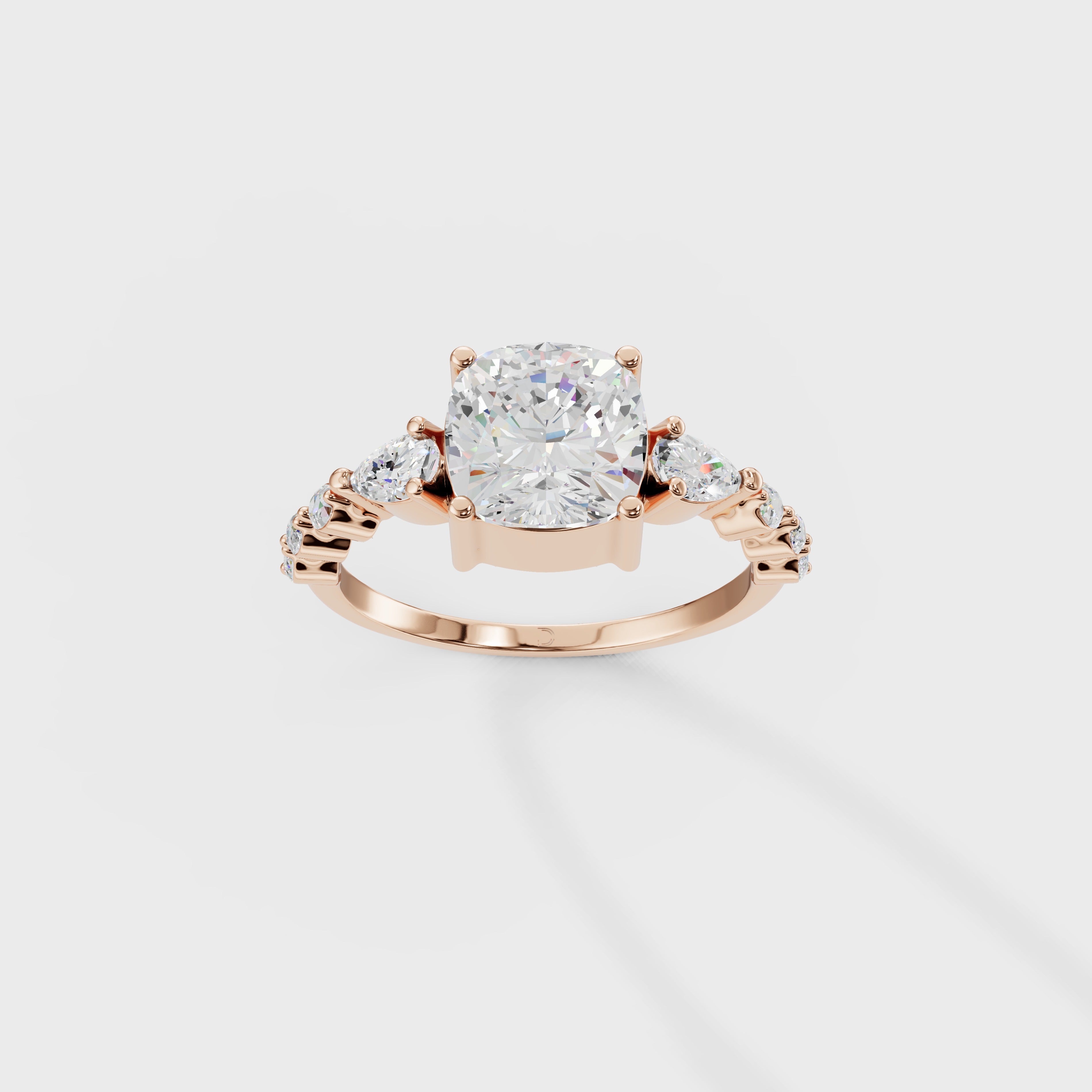Cushion Cut Diamond Ring