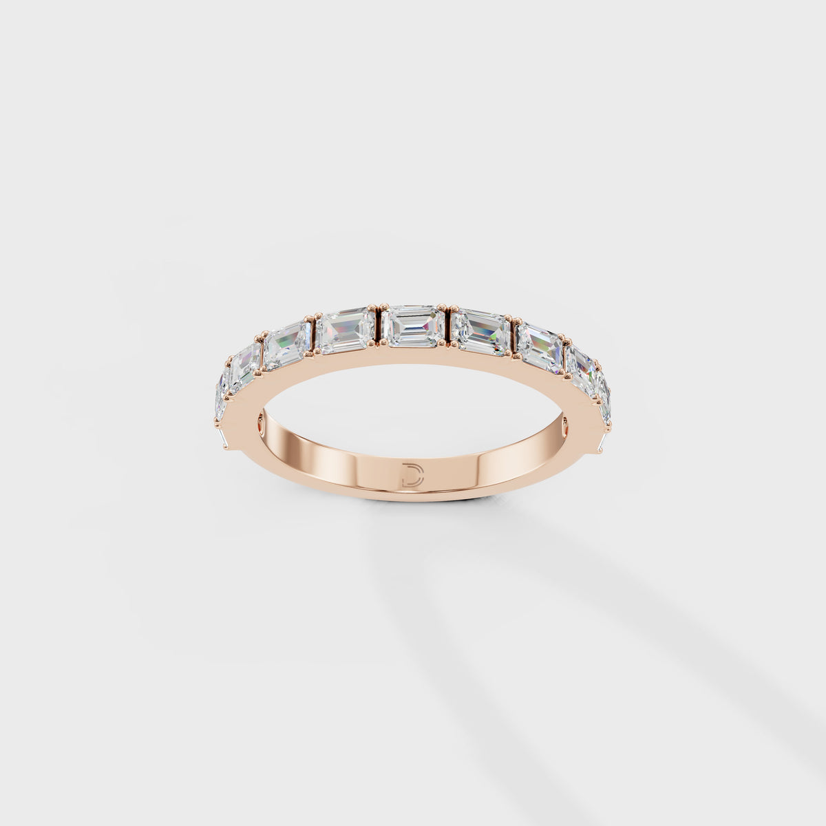 Emerald Cut Diamond Eternity Band