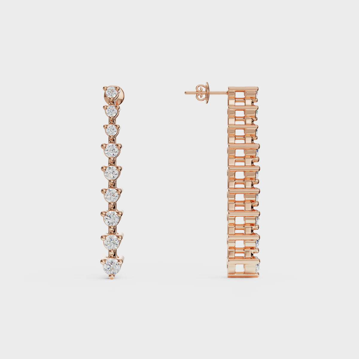 Brilliant Round Diamond Danglers