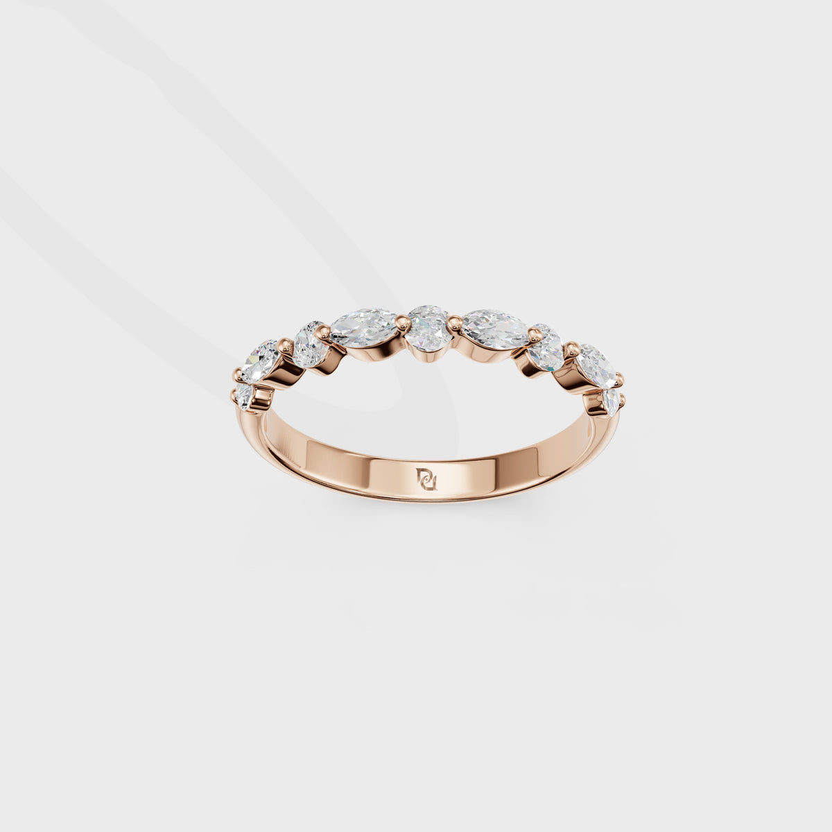 Marquise & Round Diamond Eternity Band