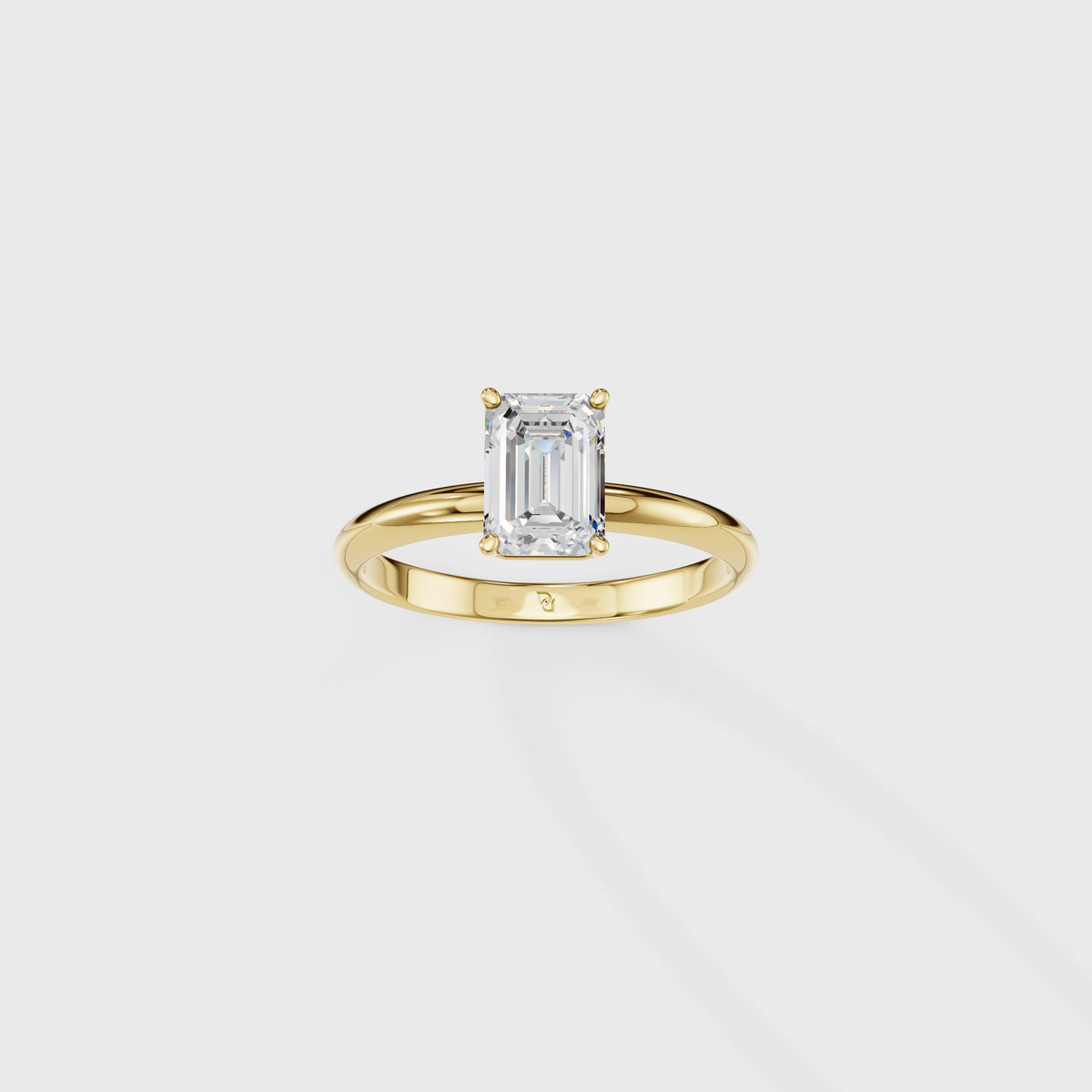 Classic 1.02ct Emerald Cut Solitaire Ring