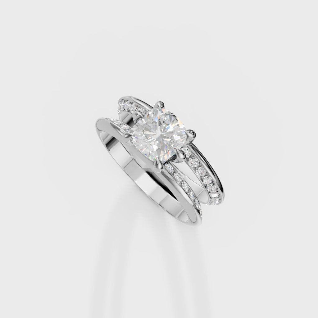 The Perfect Union Cushion Set ring