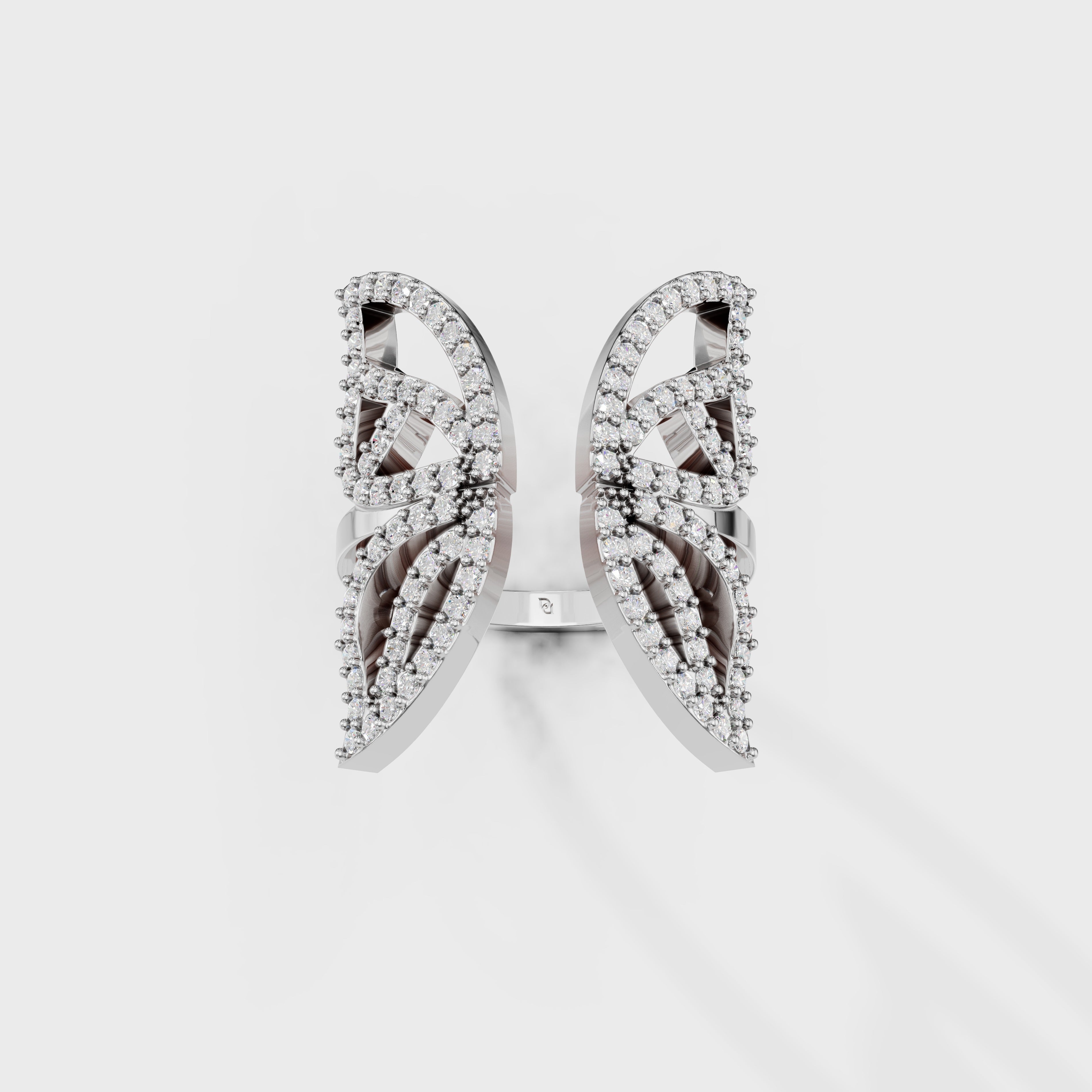 Blush Harmony Butterfly Diamond Ring