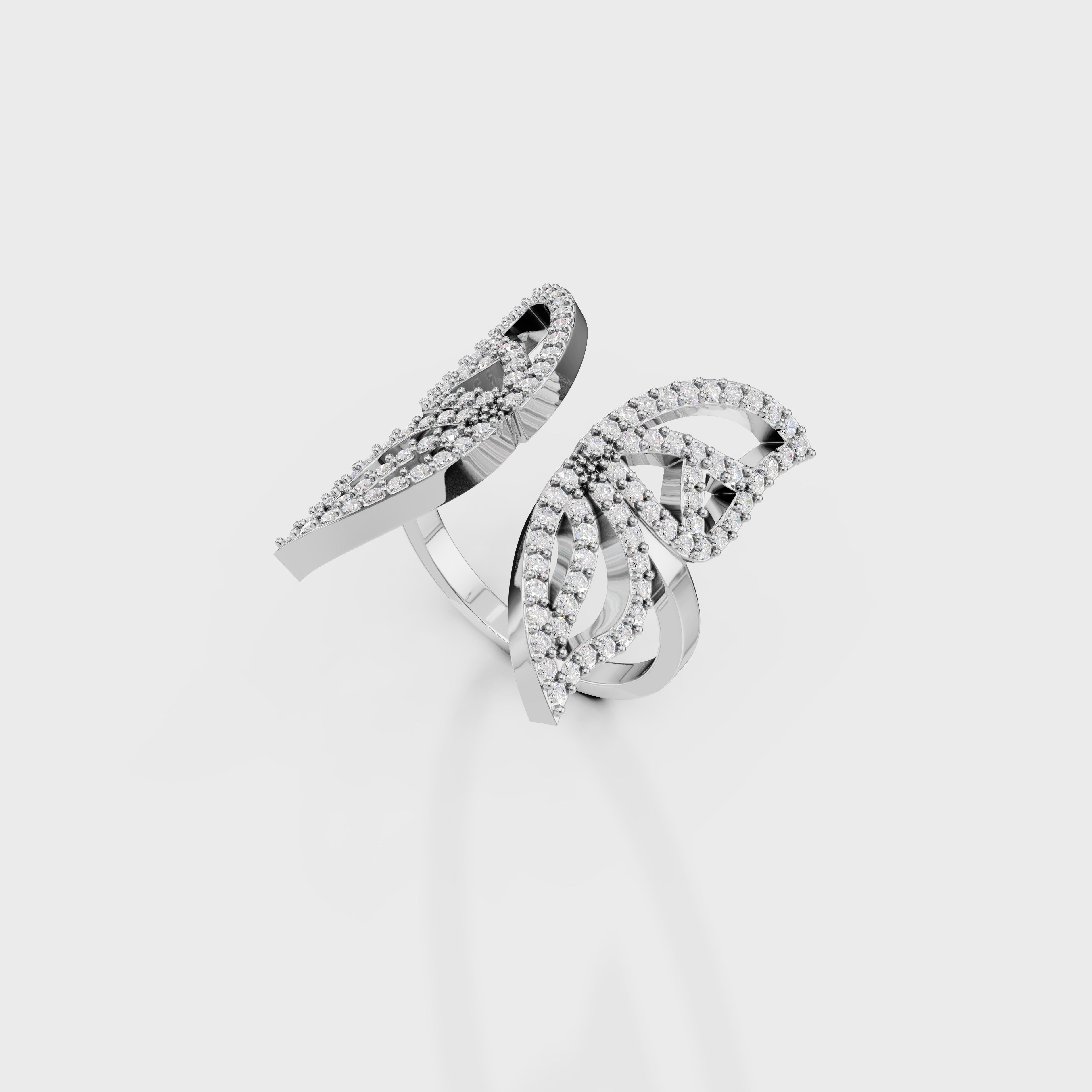 Blush Harmony Butterfly Diamond Ring