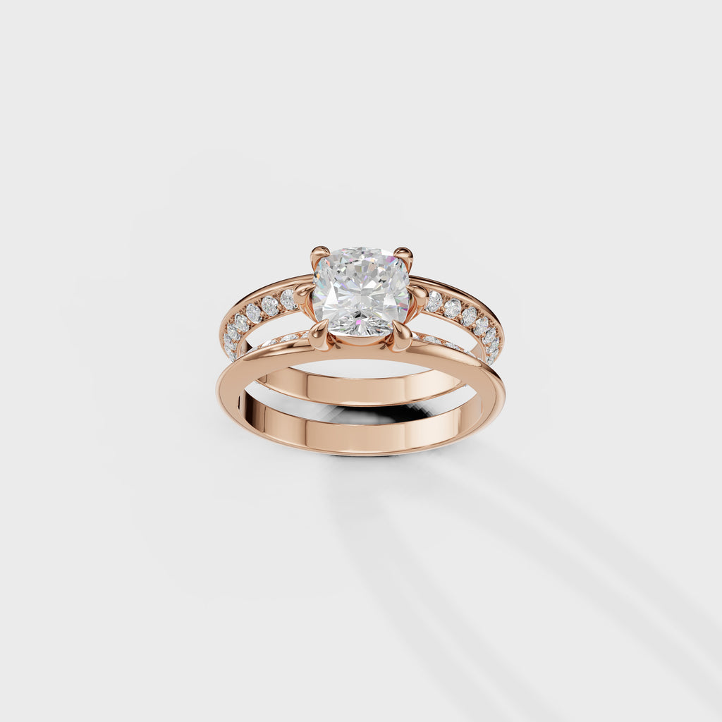 The Perfect Union Cushion Set ring