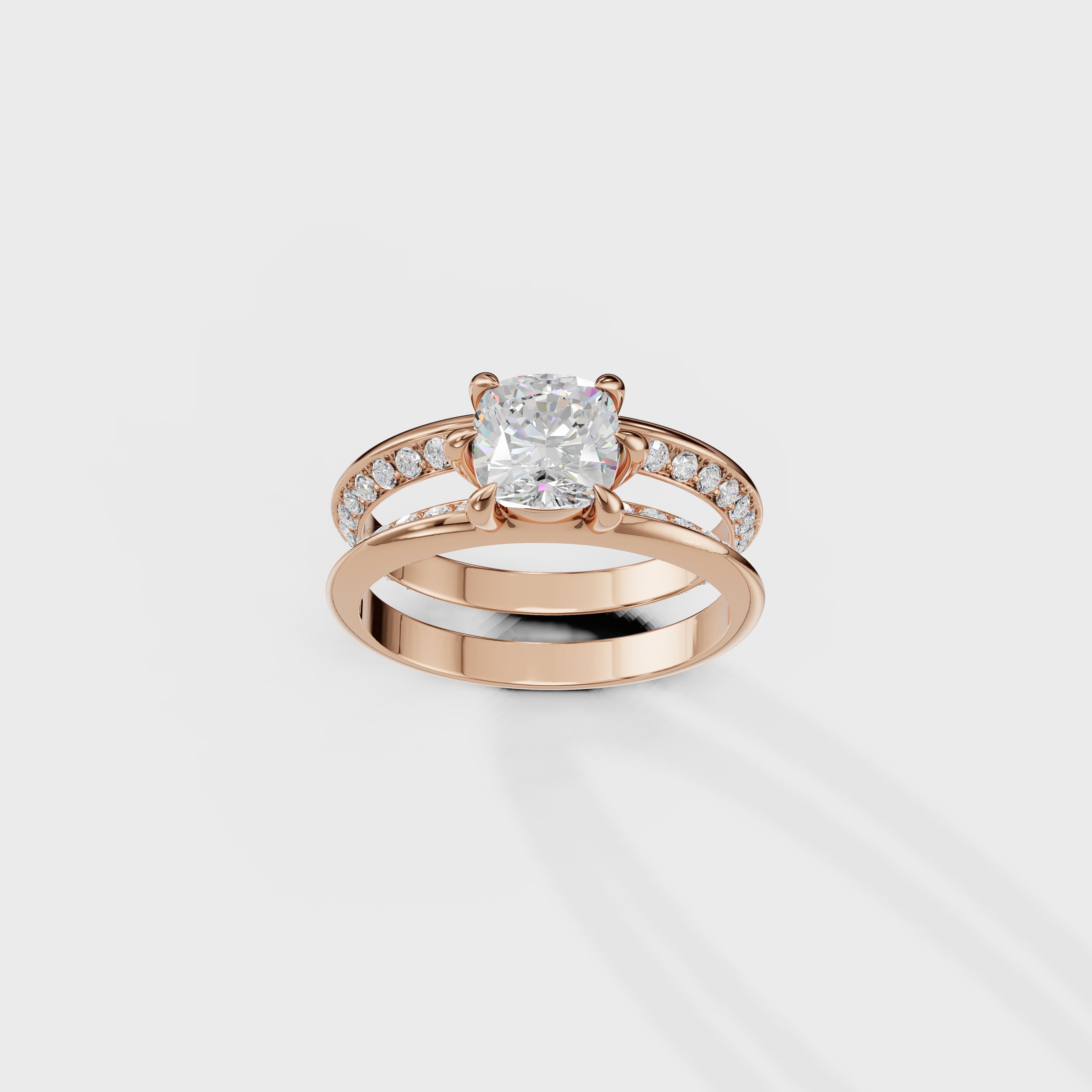 The Perfect Union Cushion Set ring