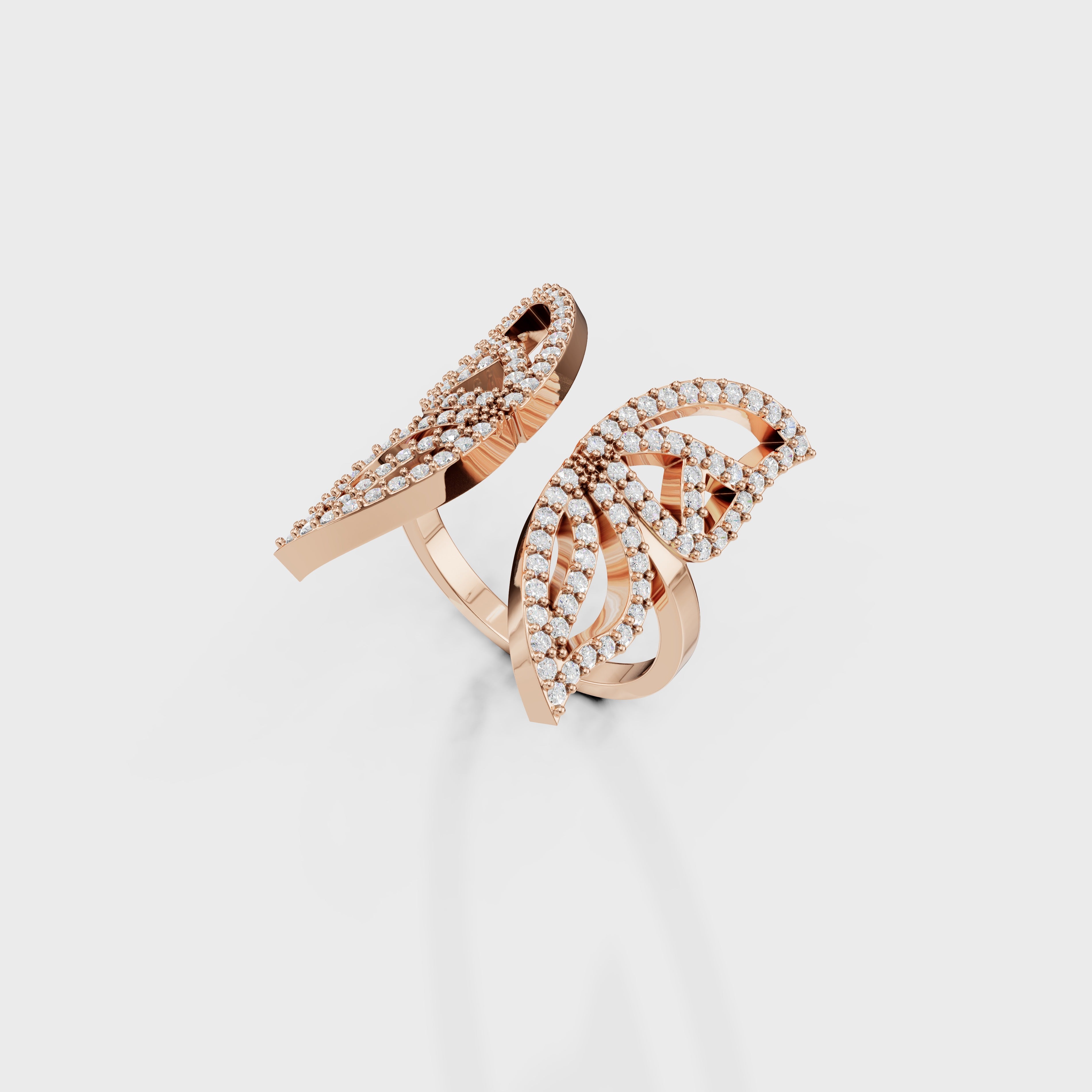 Blush Harmony Butterfly Diamond Ring