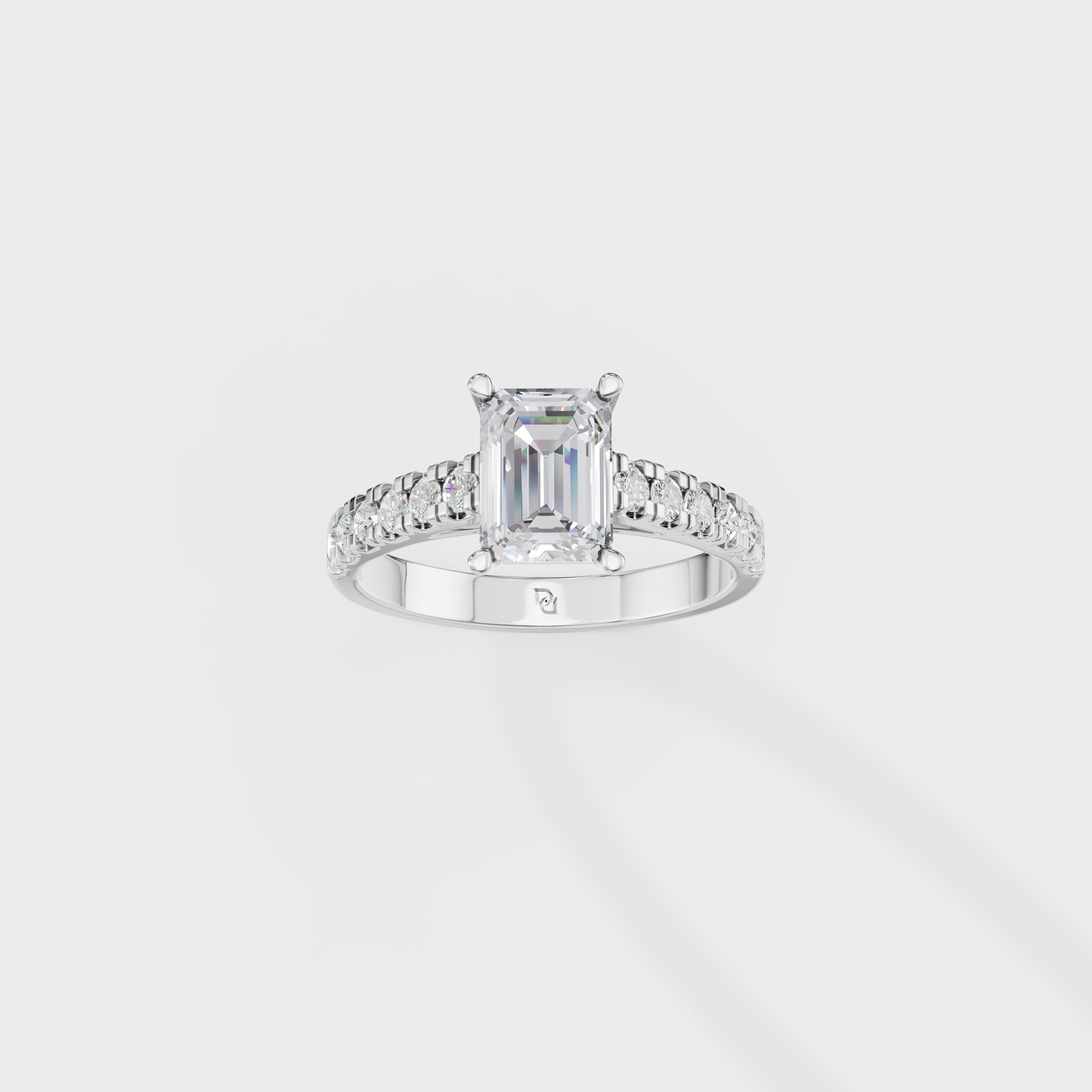 Emerald Cut Solitaire Ring