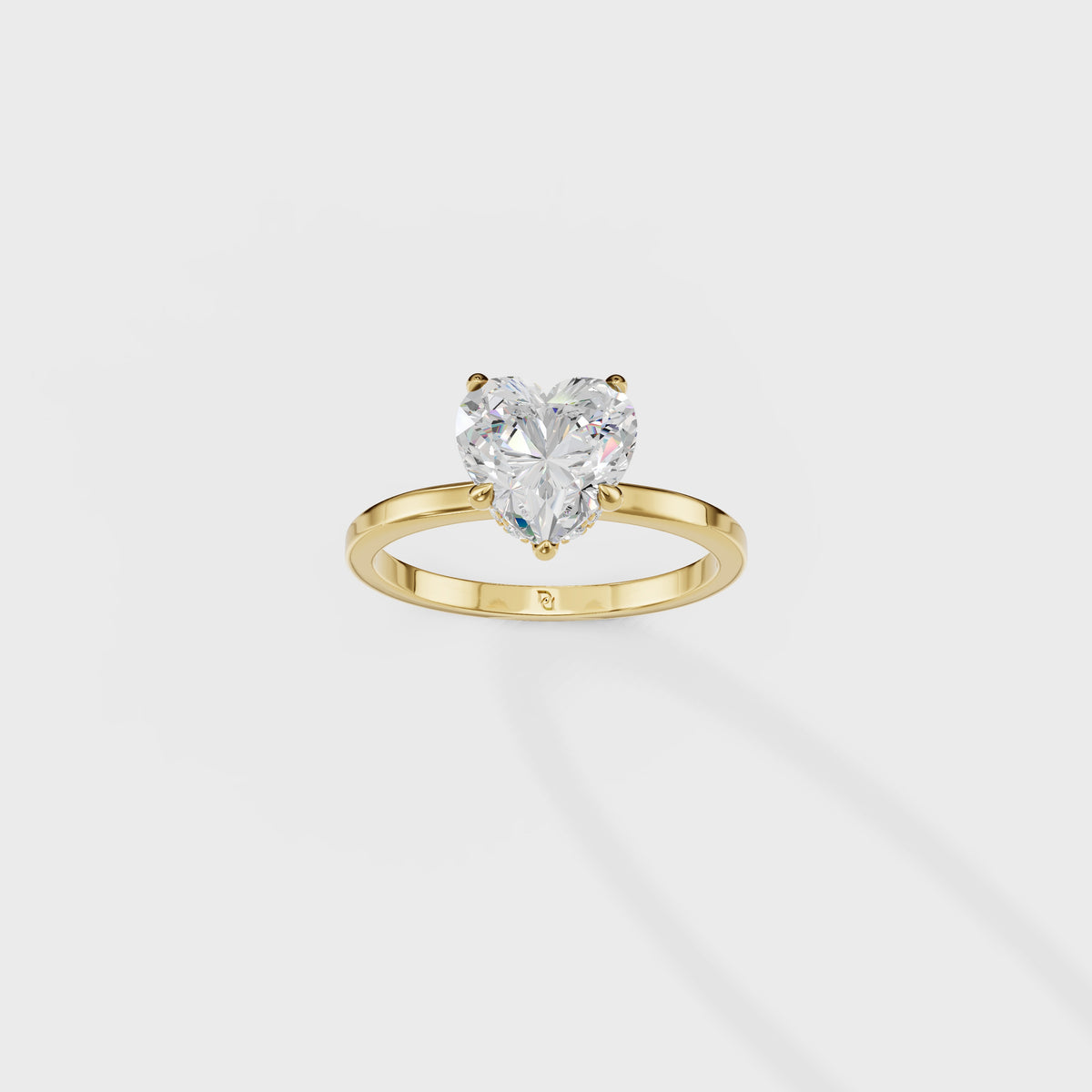 1.50ct love's Reflection Heart Shape Ring