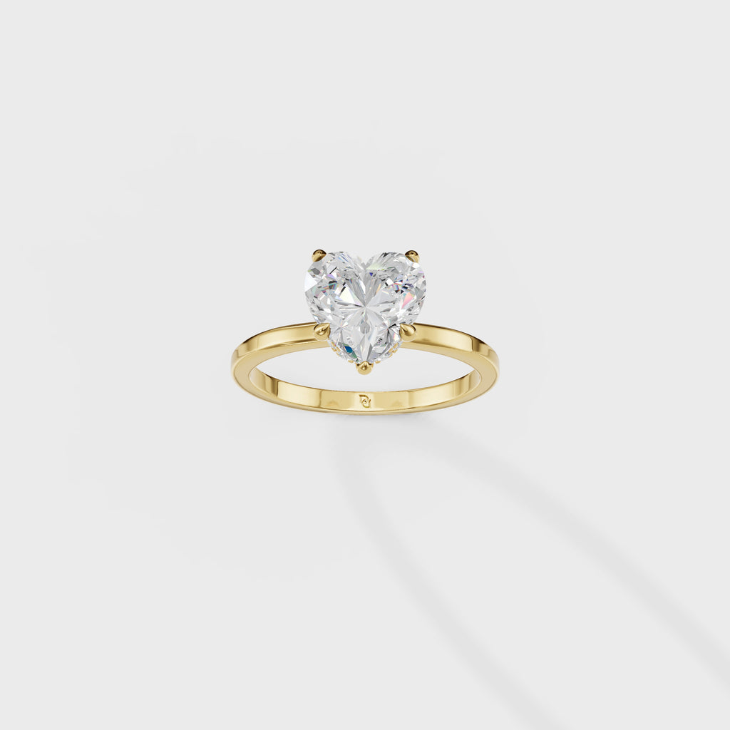 love's Reflection Heart Shape Ring