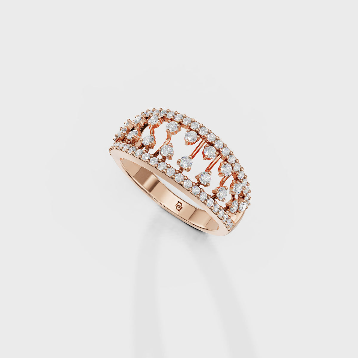 Luxury Tiered Diamond Anniversary Band