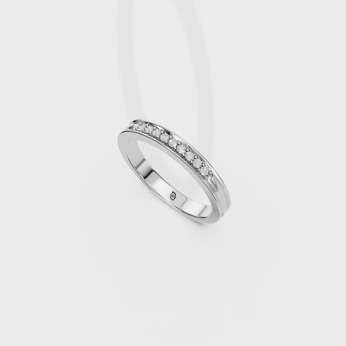 Brilliant Round Diamond Wedding Ring