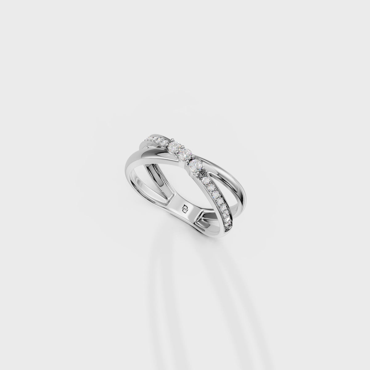 Dual Band Diamond Ring