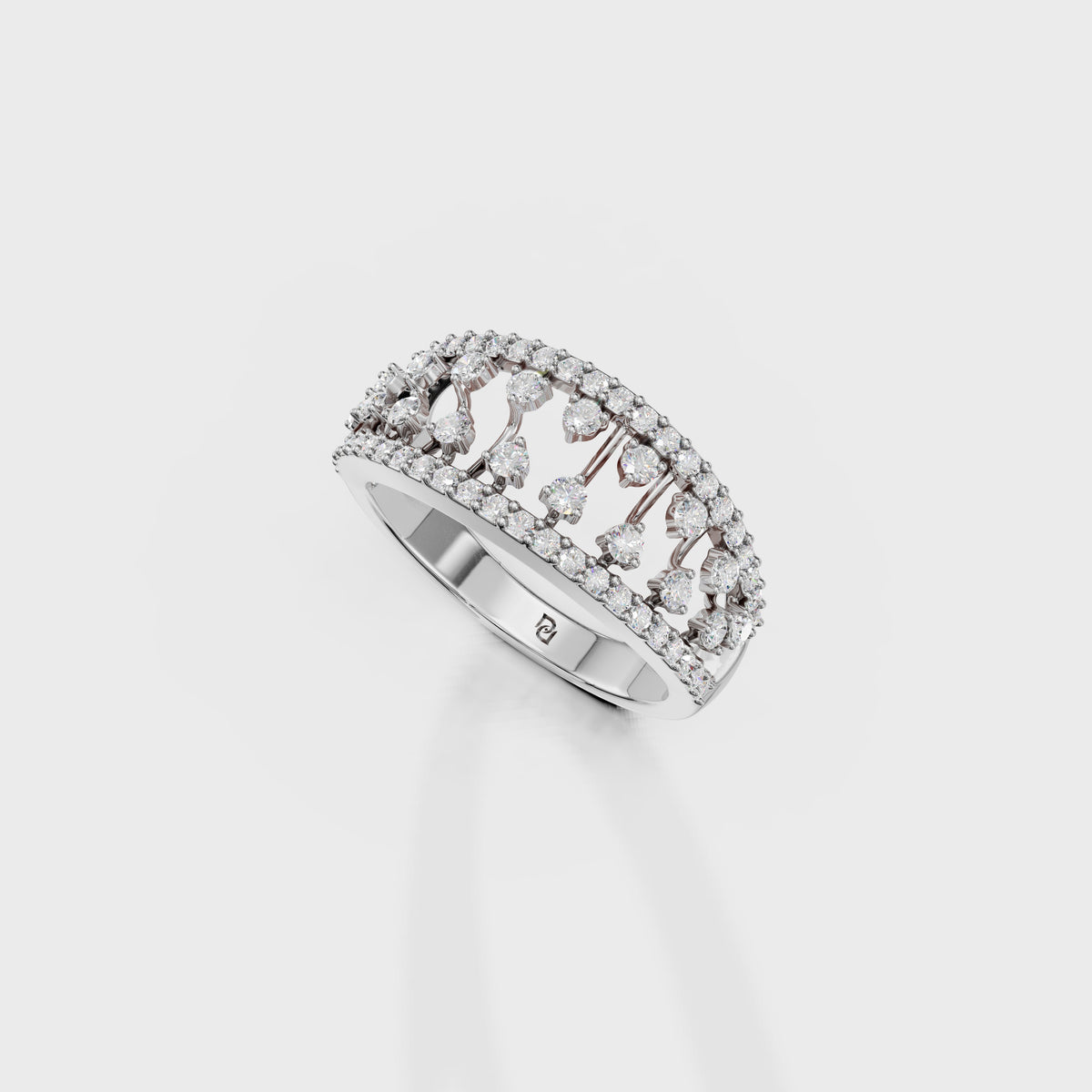 Luxury Tiered Diamond Anniversary Band