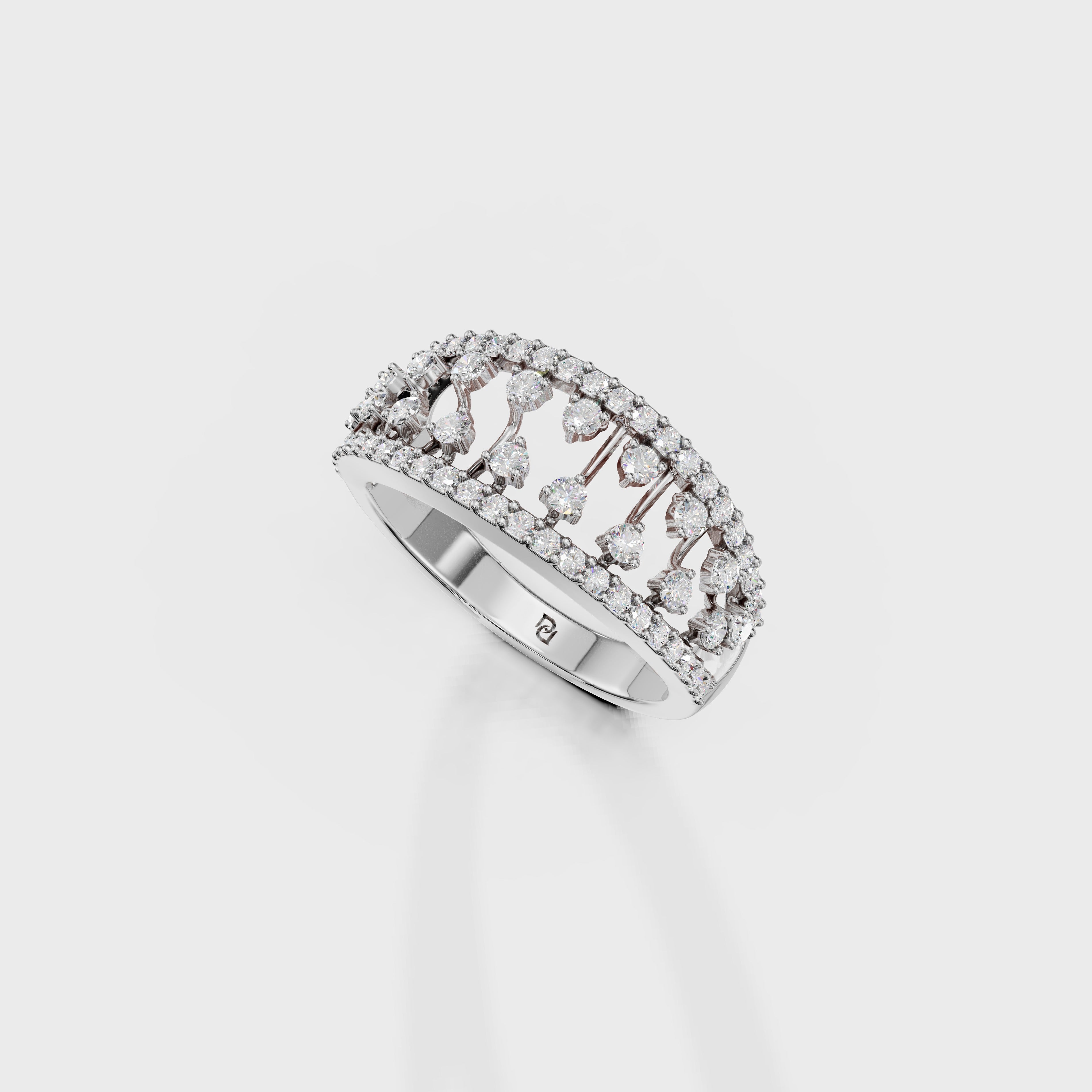 Luxury Tiered Diamond Anniversary Band