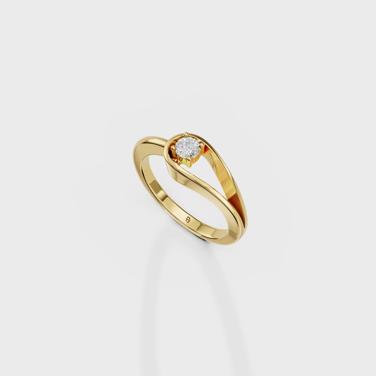 Diamond Embrace Engagement Ring