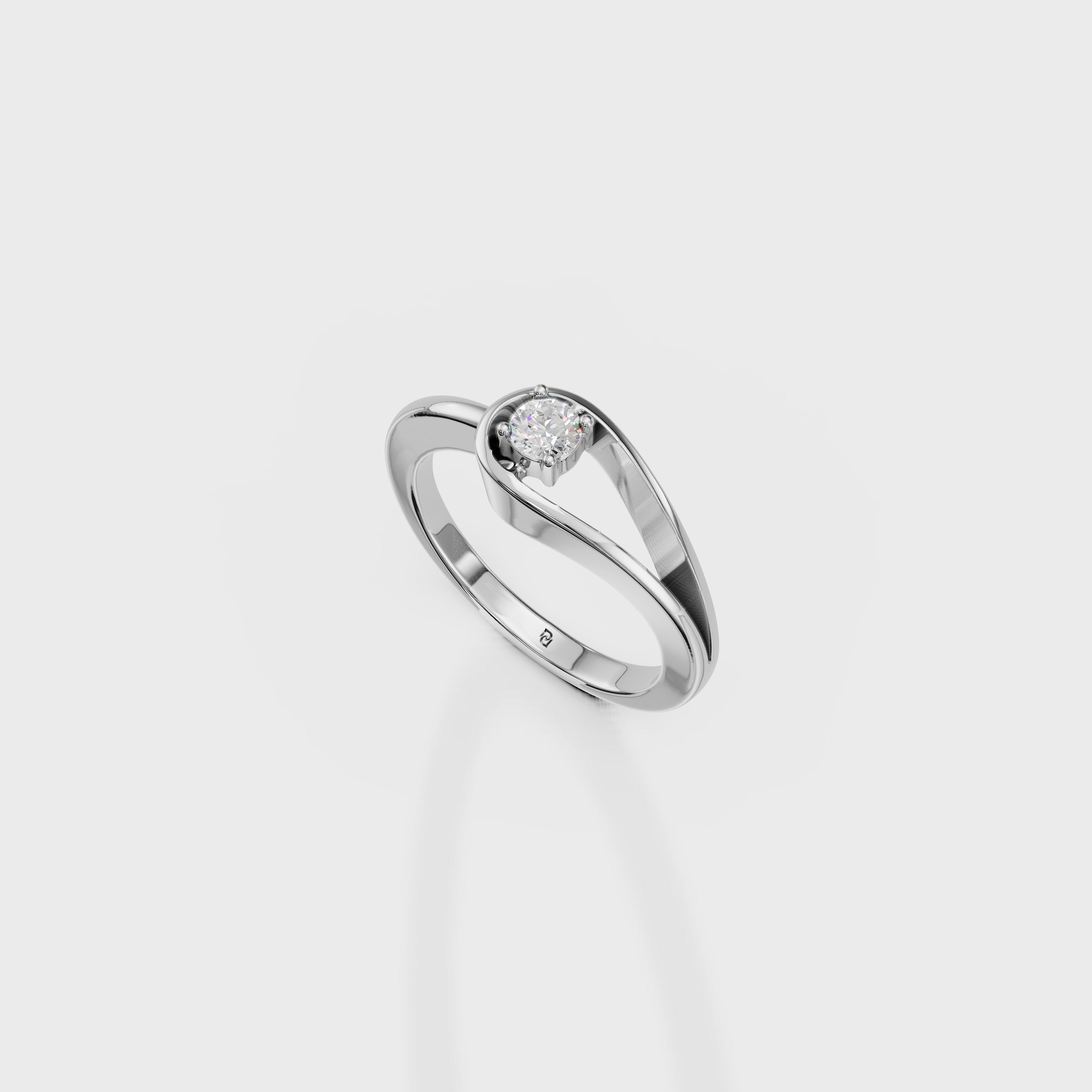 Diamond Embrace Engagement Ring