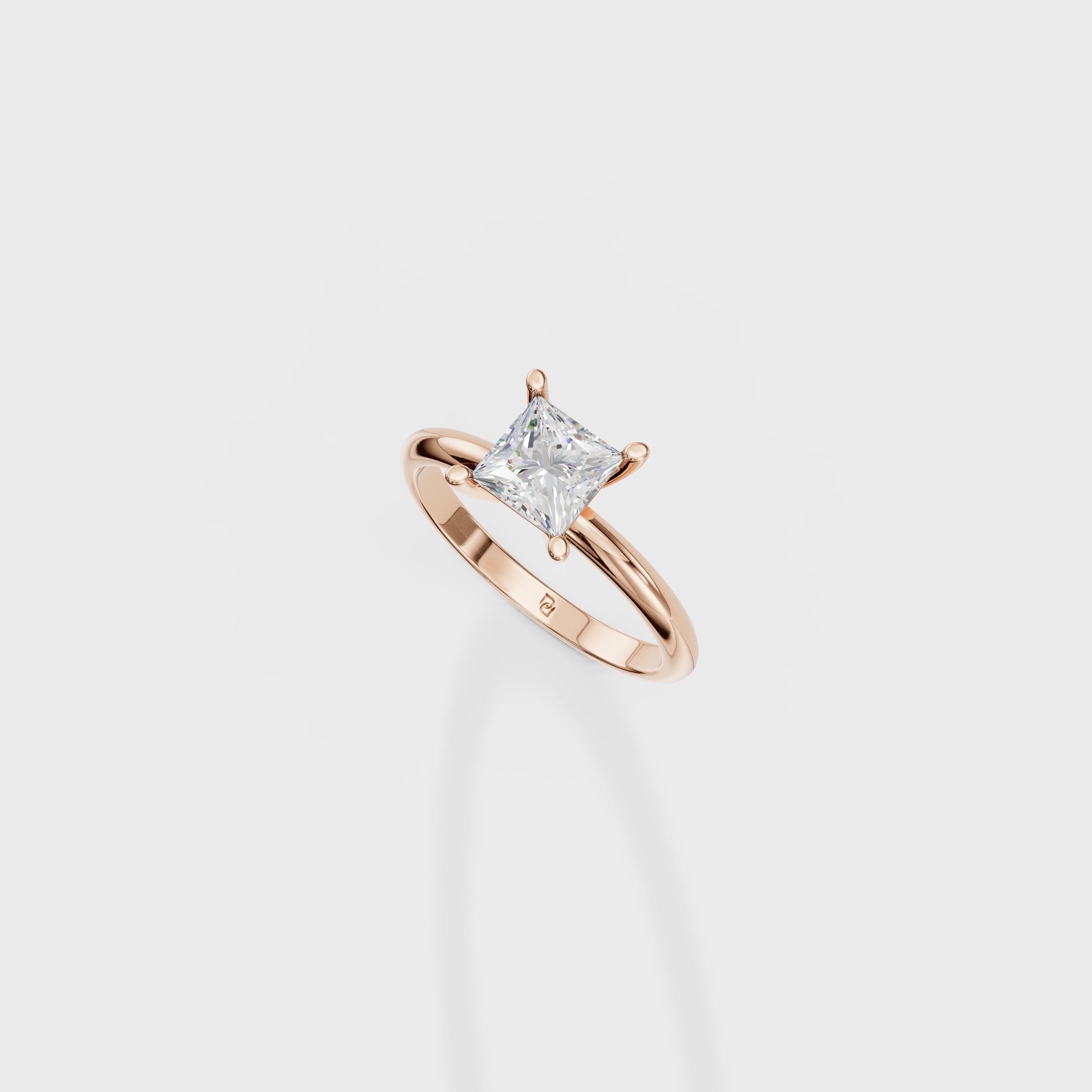Princess Cut Solitaire Ring