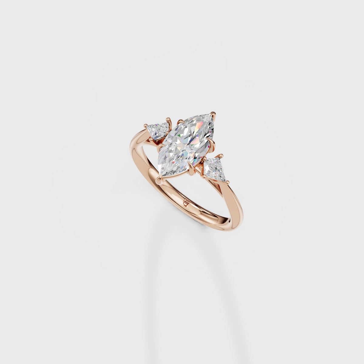 1ct Marquise & Kite Diamond Engagement Ring