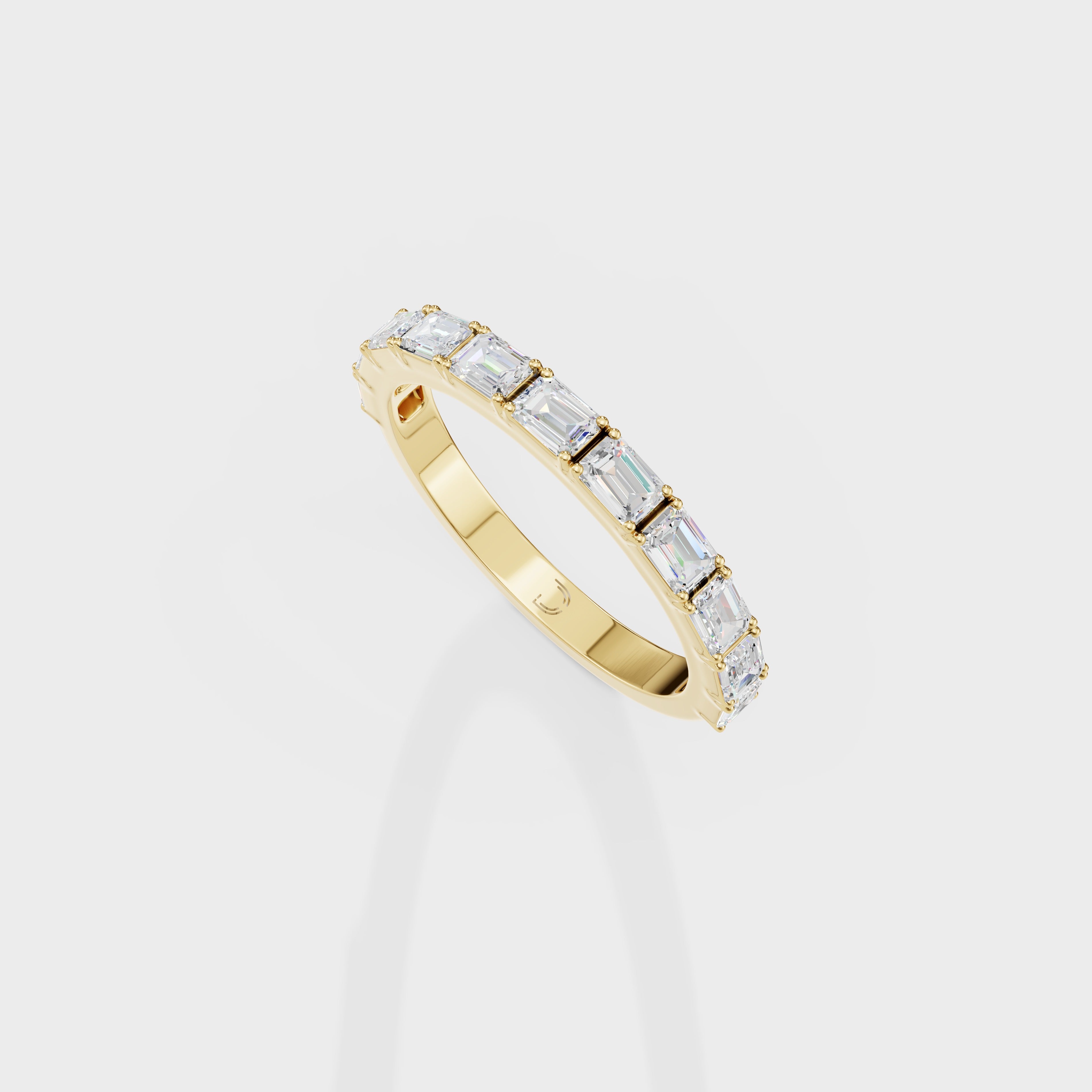 Emerald Cut Diamond Eternity Band